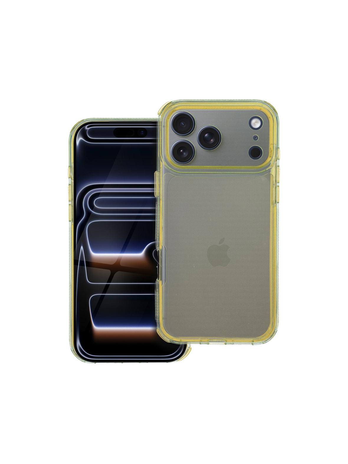 Futerał MATRIX CLEAR do IPHONE 17 Pro Max żółty
