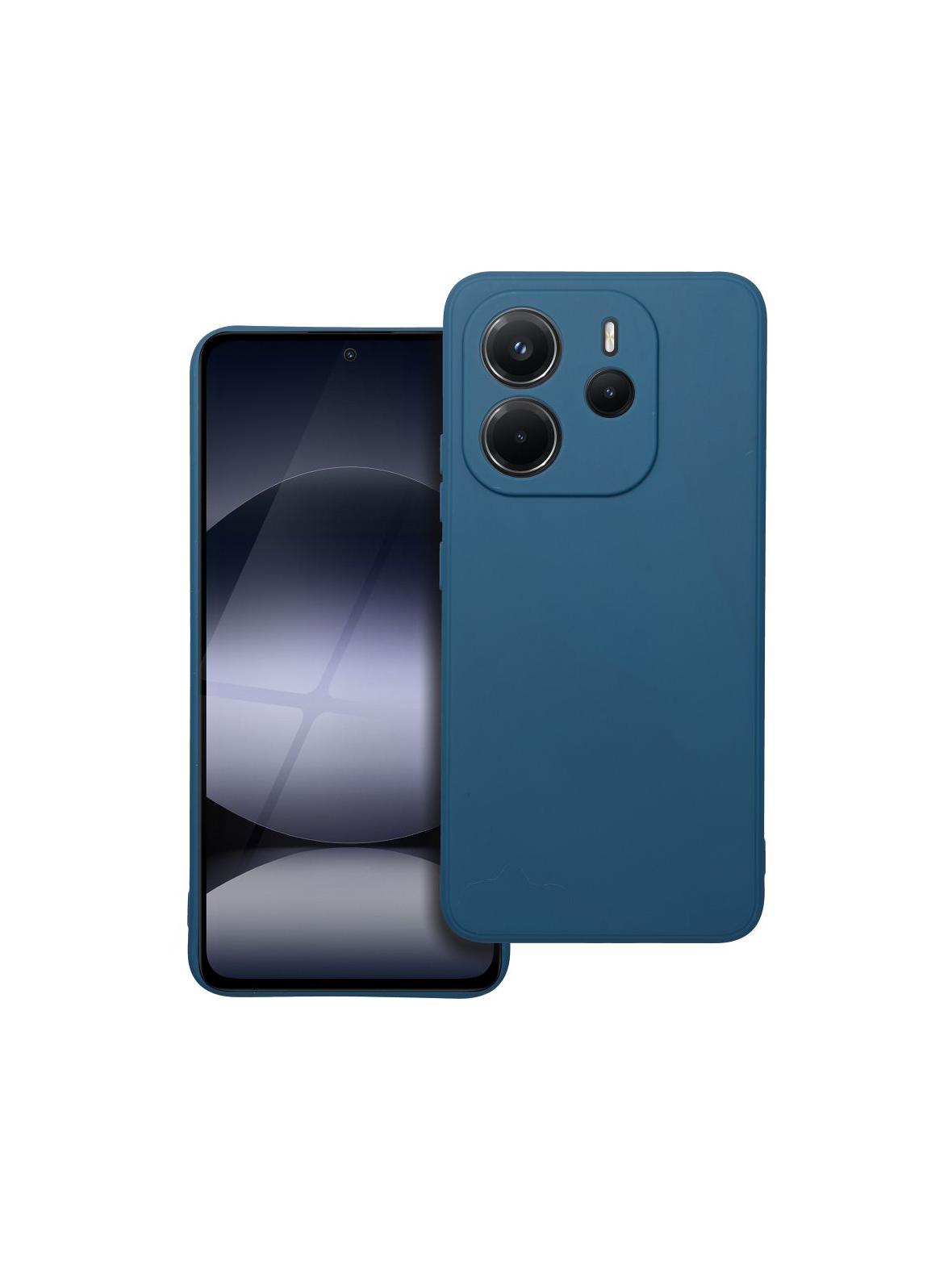 Futerał MATT do XIAOMI Redmi Note 14 4G (GLOBAL - 164,84mm x 78,15mm x 8,16mm) niebieski