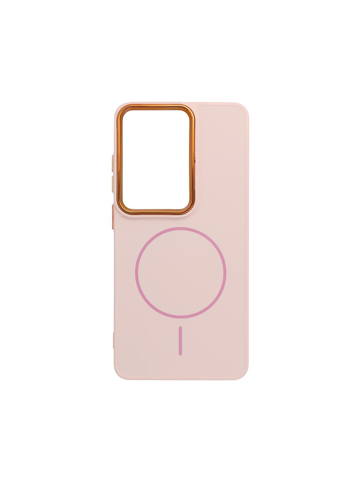 Futerał FRAME MAG COVER kompatybilny z MagSafe do SAMSUNG S26 Ultra pudrowy róż