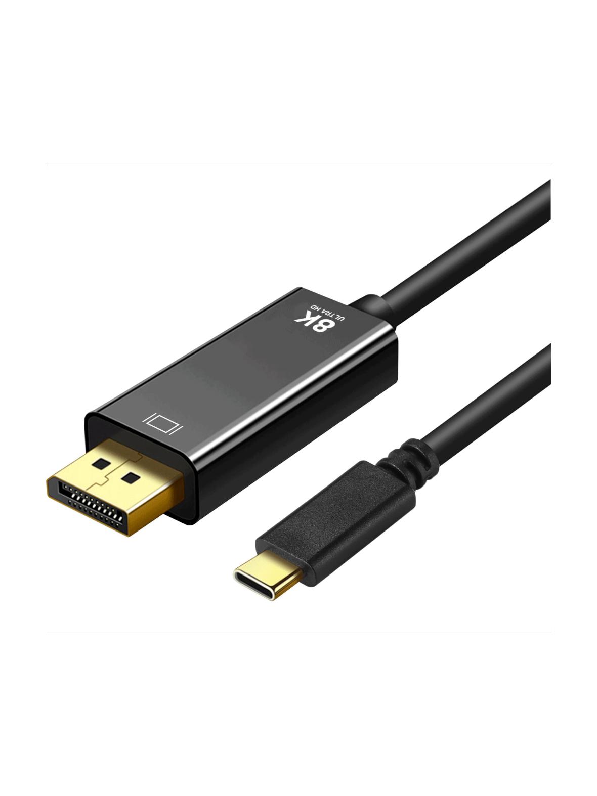 ART kabel Typ C (męski) do DisplayPort 1.4 (męski) 8K 60Hz C5-2 1,8 m czarny