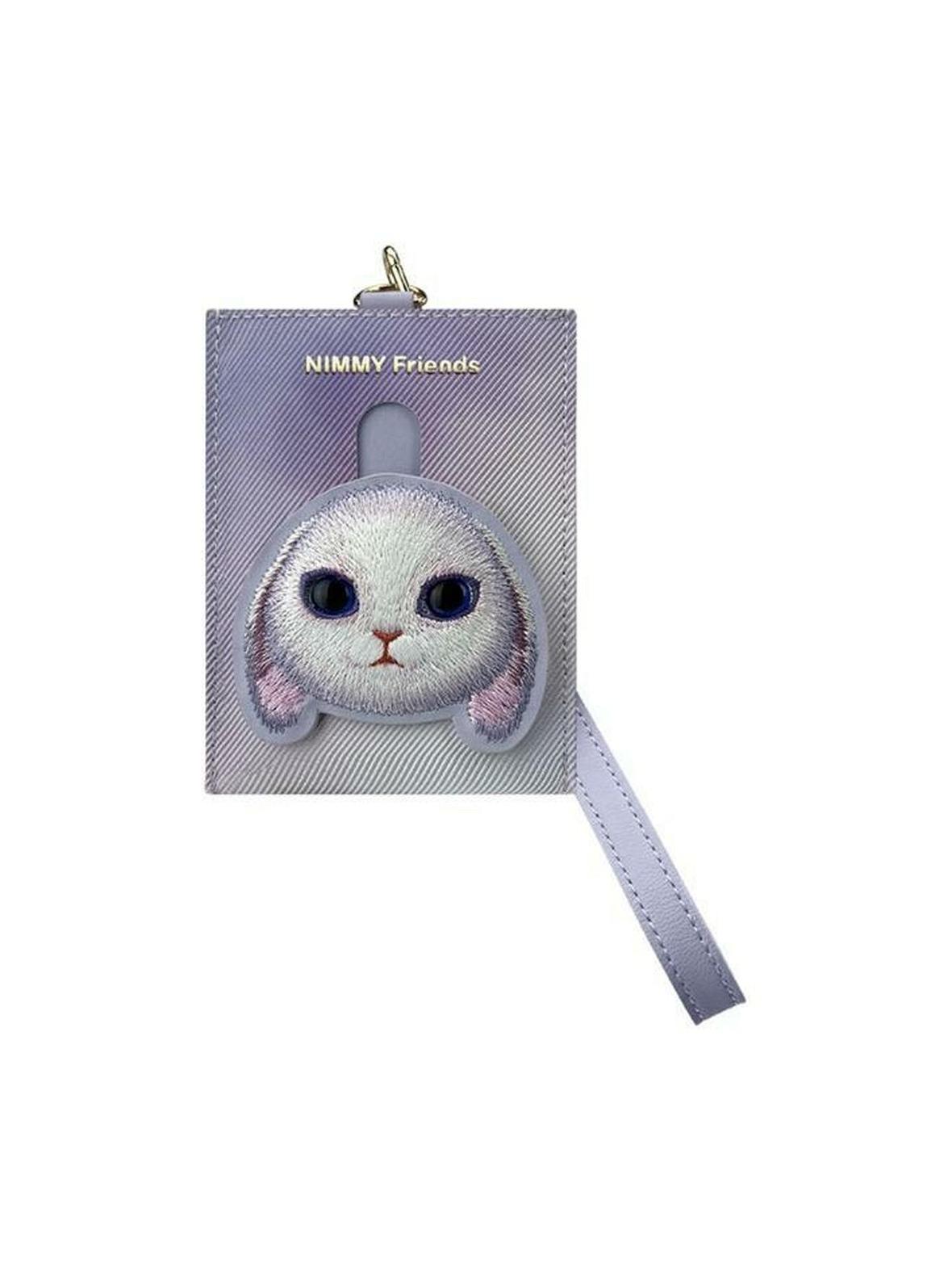 NIMMY portfel na karty BIG EYED PET 2.0 Rabbit fioletowy