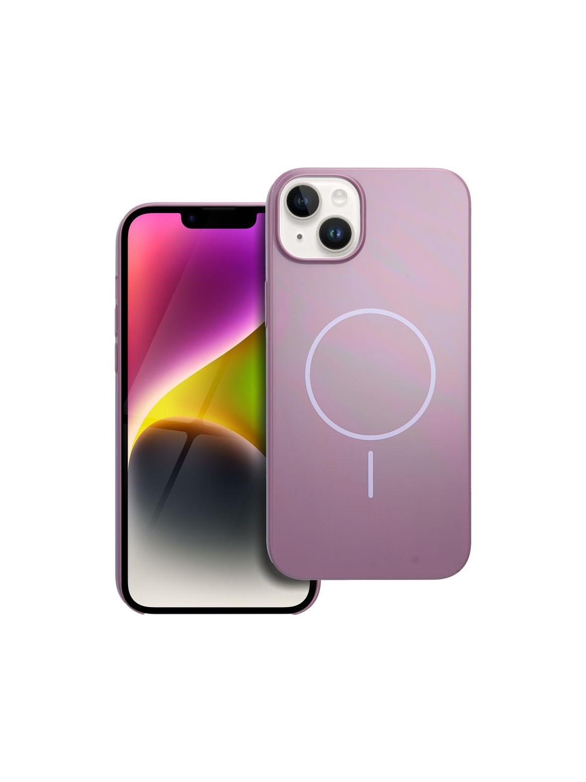 Glossy Mag Cover kompatybilny z MagSafe pasuje do IPHONE 14 PLUS fioletowy