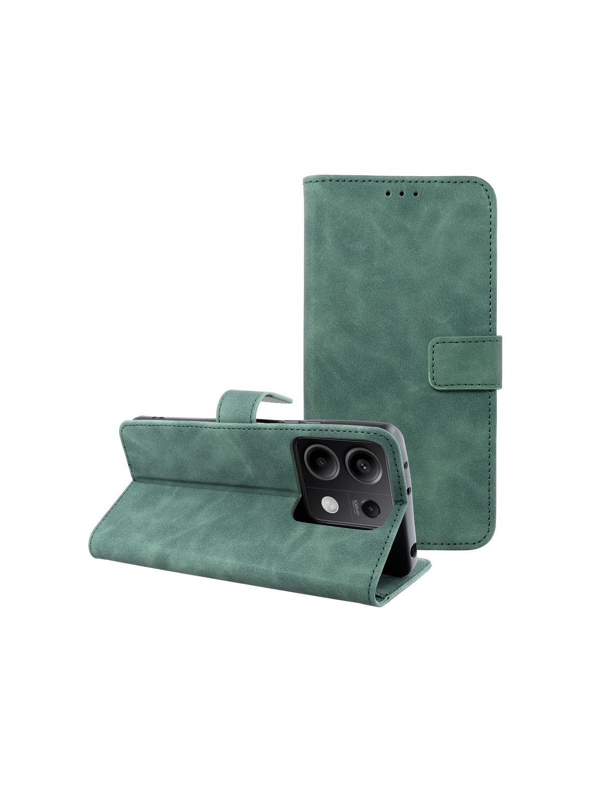Kabura TENDER Book do XIAOMI Redmi Note 13 5G zielony