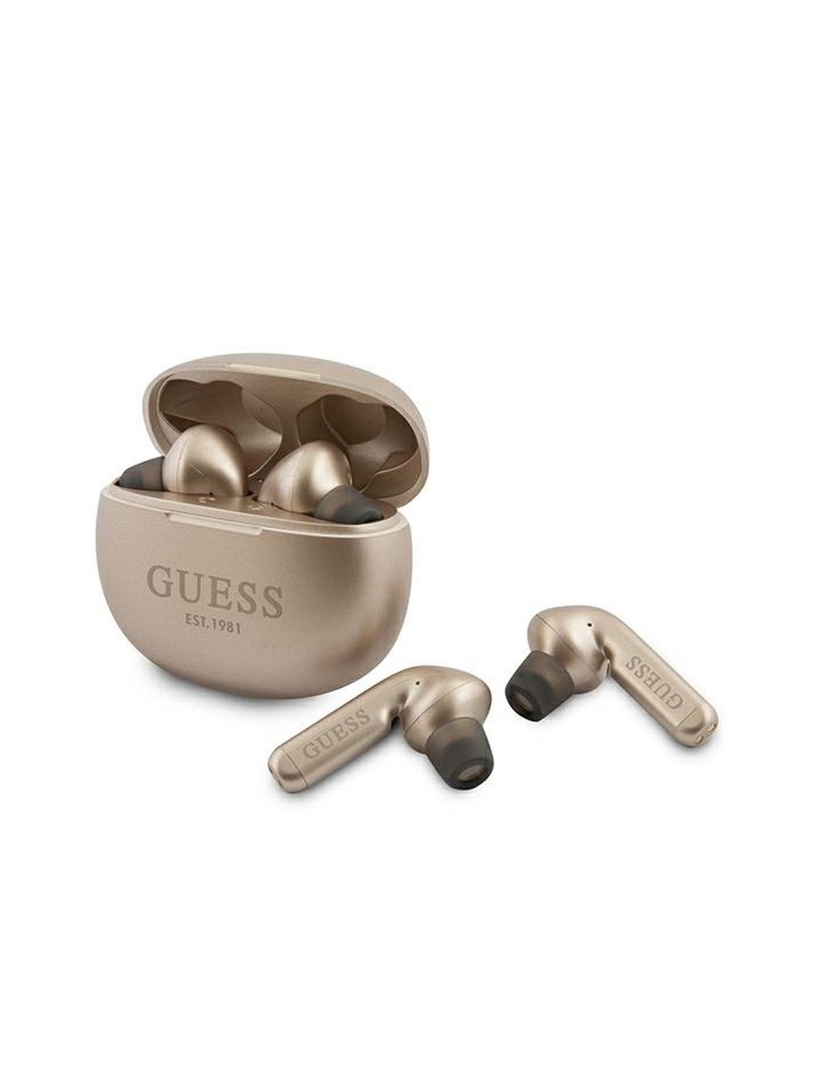 GUESS słuchawki bezprzewodowe bluetooth TWS + stacja dokująca GUTWS1CGO złote