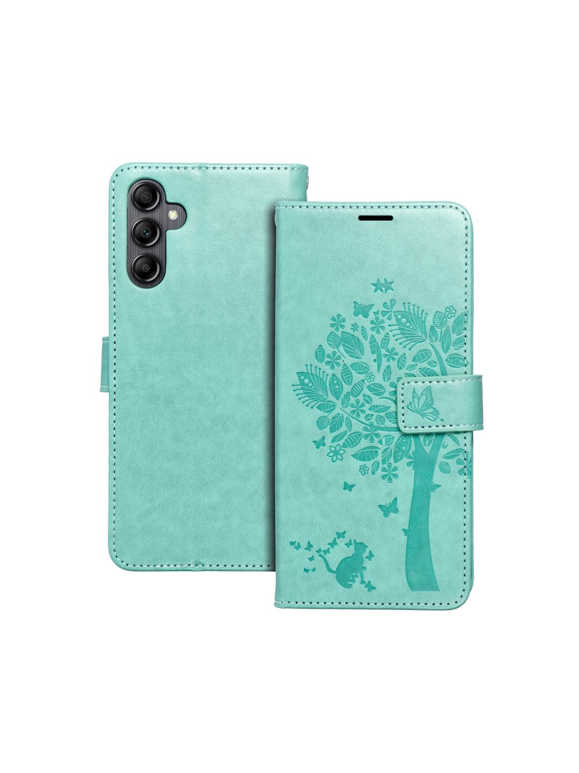 Kabura MEZZO Book do SAMSUNG A14 4G / A14 5G  drzewo zielony