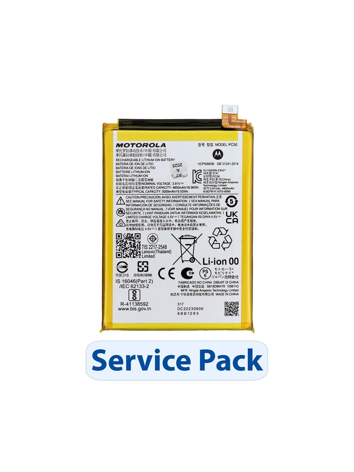 ServicePack Bateria SB18D86478 do Motorola Moto G14/G54