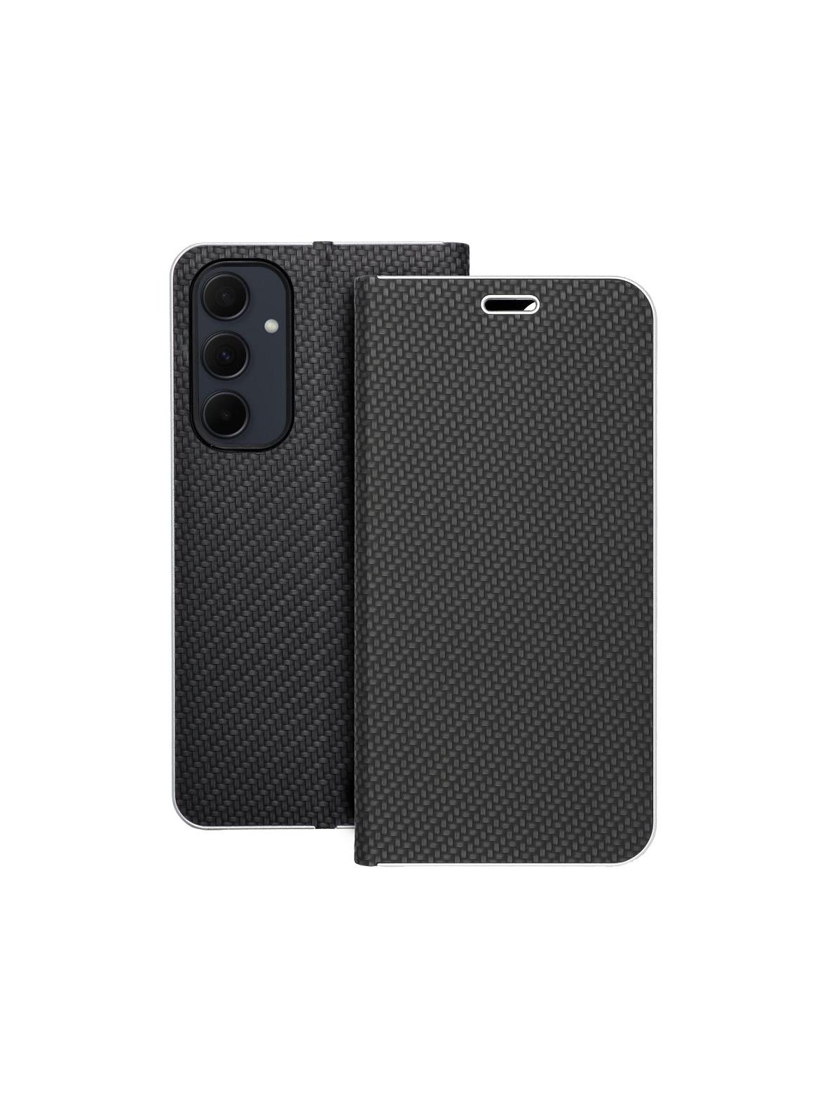 Kabura LUNA Book Carbon do SAMSUNG A35 5G czarny