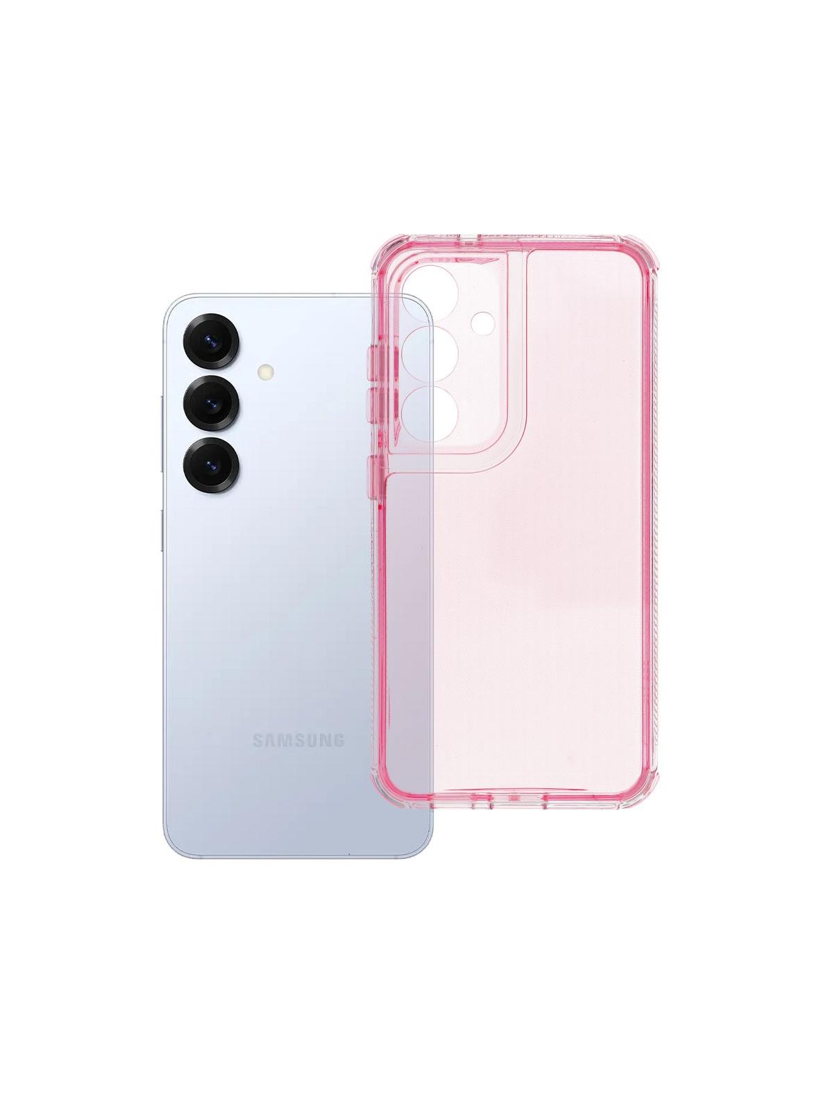 Futerał do Samsung S25 Matrix Clear pudrowy róż