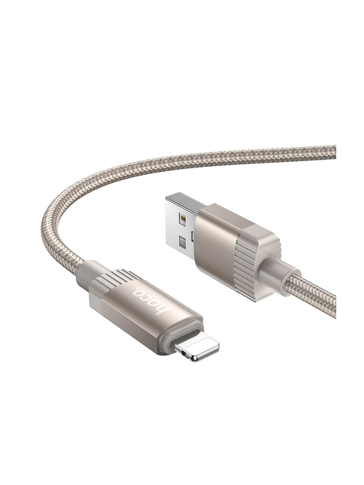 Kabel USB A do Lightning Hoco 2,4A 1 m X117 złoty