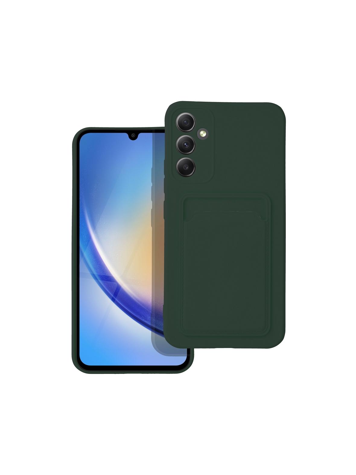 Futerał CARD CASE do SAMSUNG A34 5G zielony
