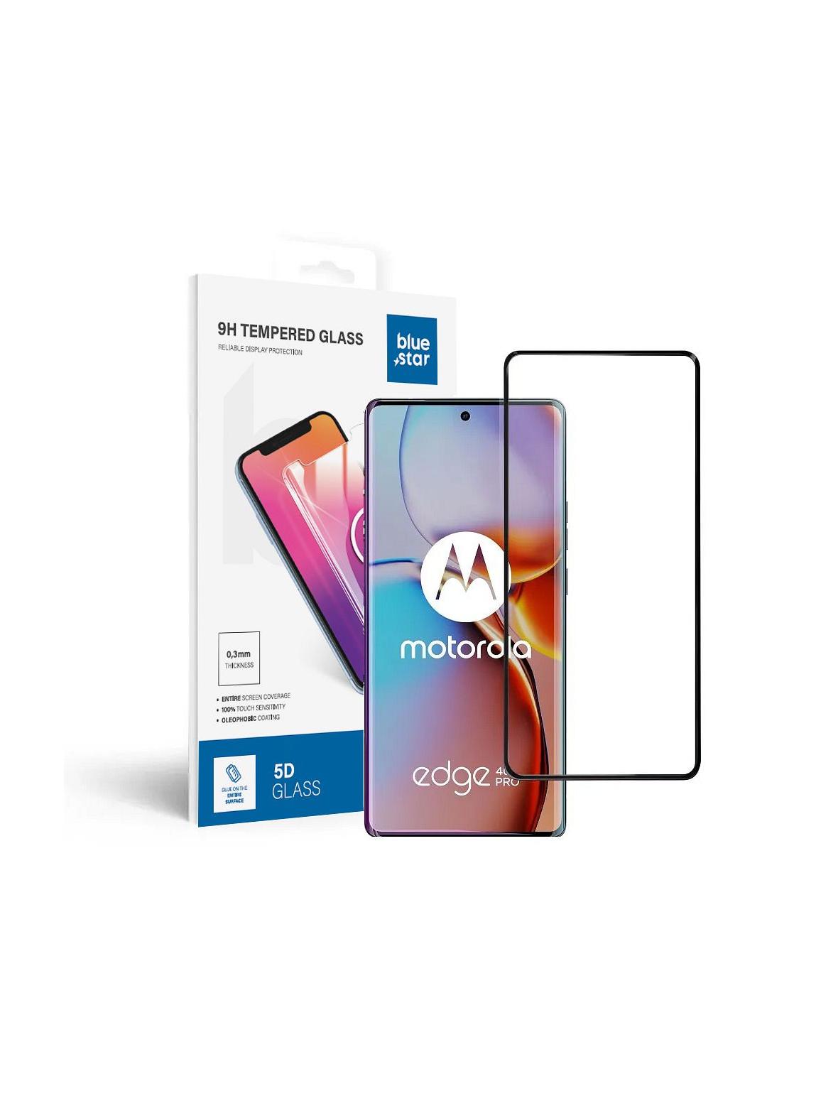 Szkło hartowane do Motorola Edge 40 PRO Blue Star 5D czarne