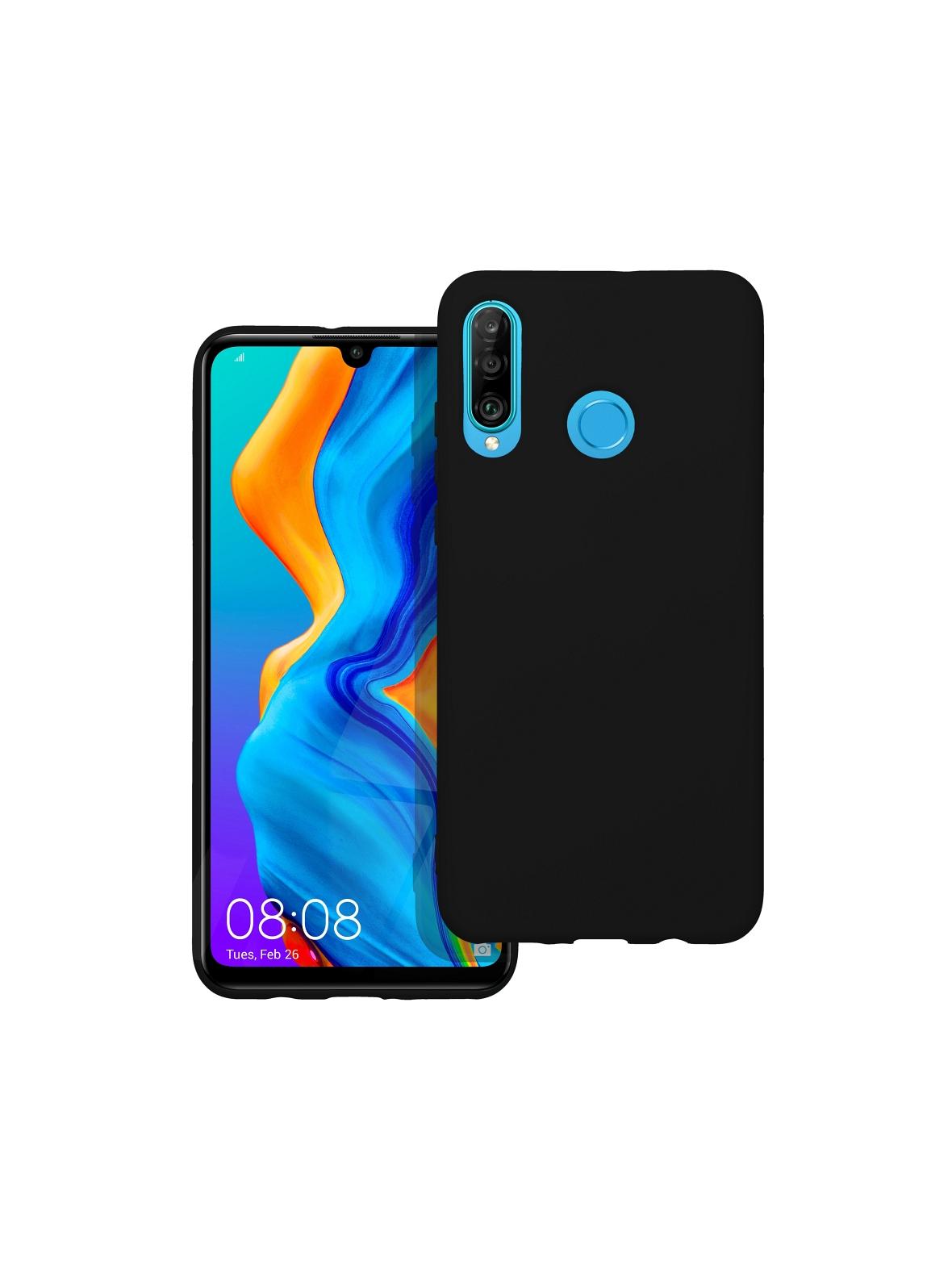 Futerał SILICONE do HUAWEI P30 Lite czarny