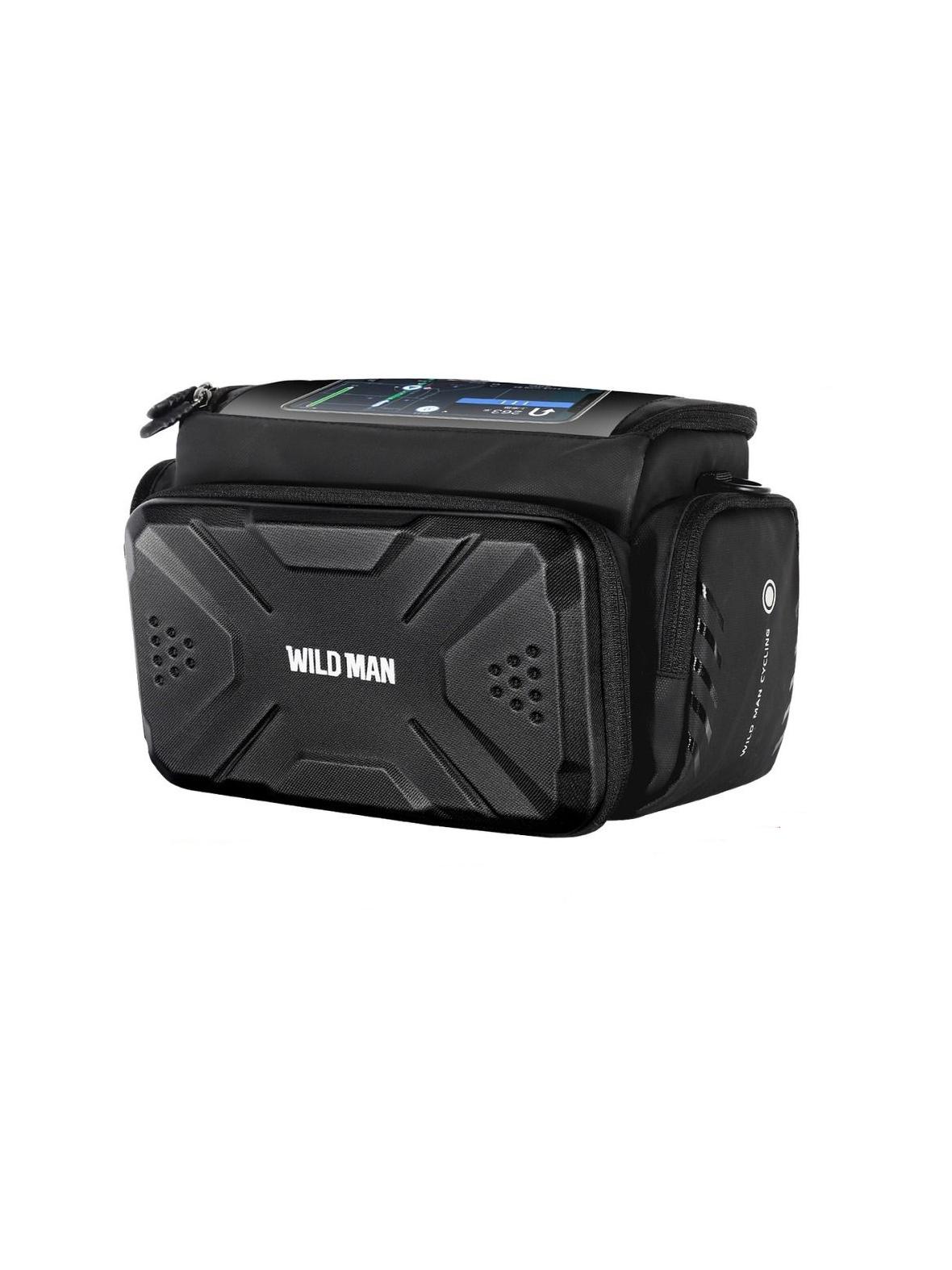 WILDMAN sakwa rowerowa na kierownicę na zamek 4L GS6 czarna