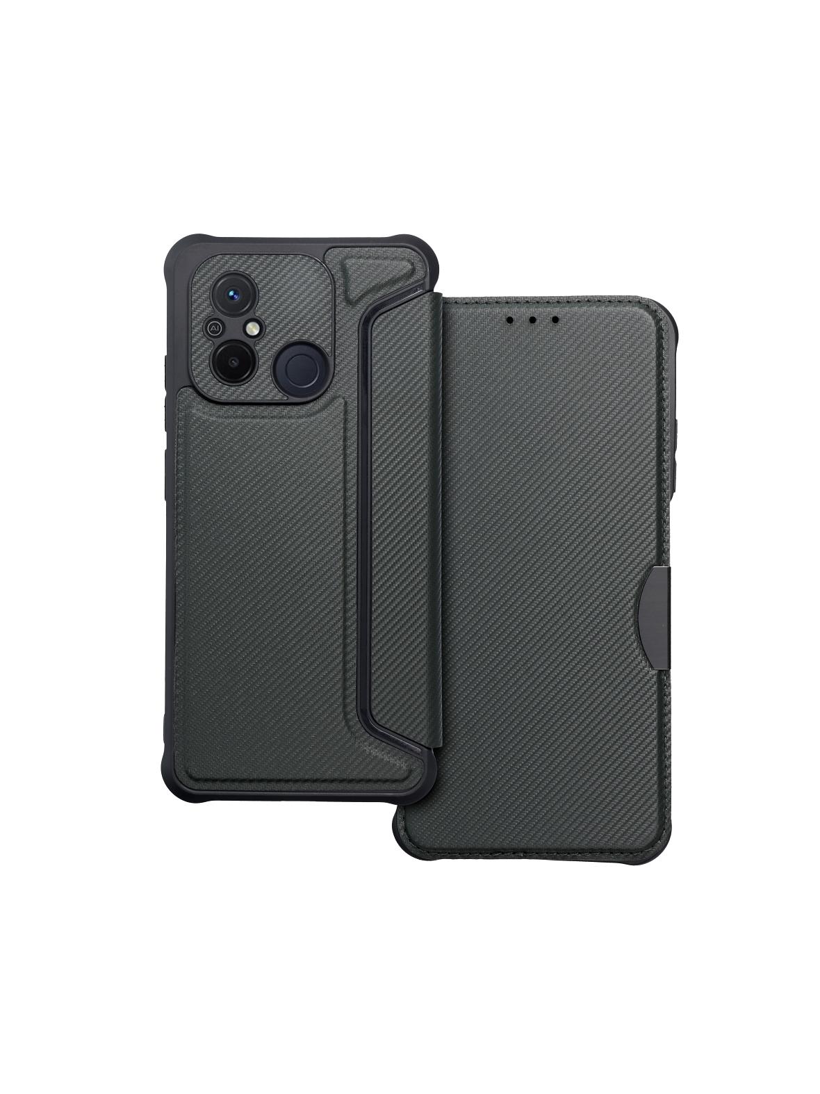 Kabura RAZOR Book do XIAOMI Redmi 12C ciemnozielony