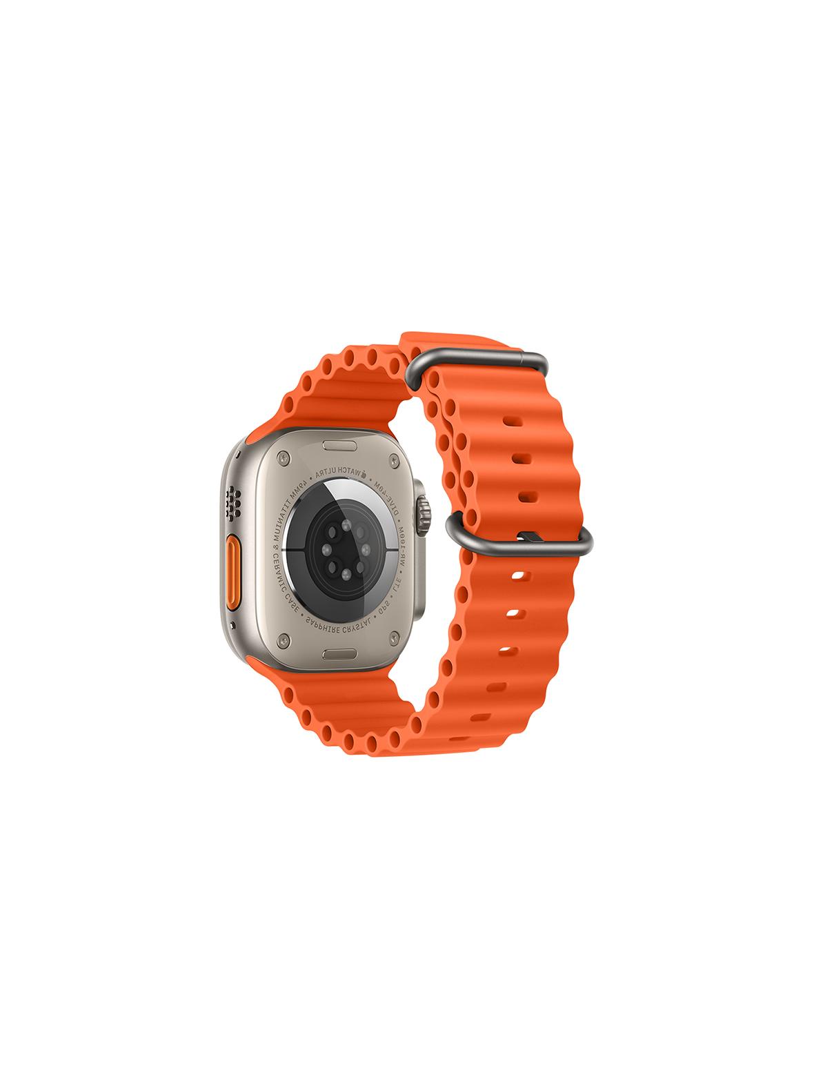 Pasek do Apple Watch Forcell F-Design FA12 dziurki silikon 42 / 44 / 45 / 49 mm pomarańczowy