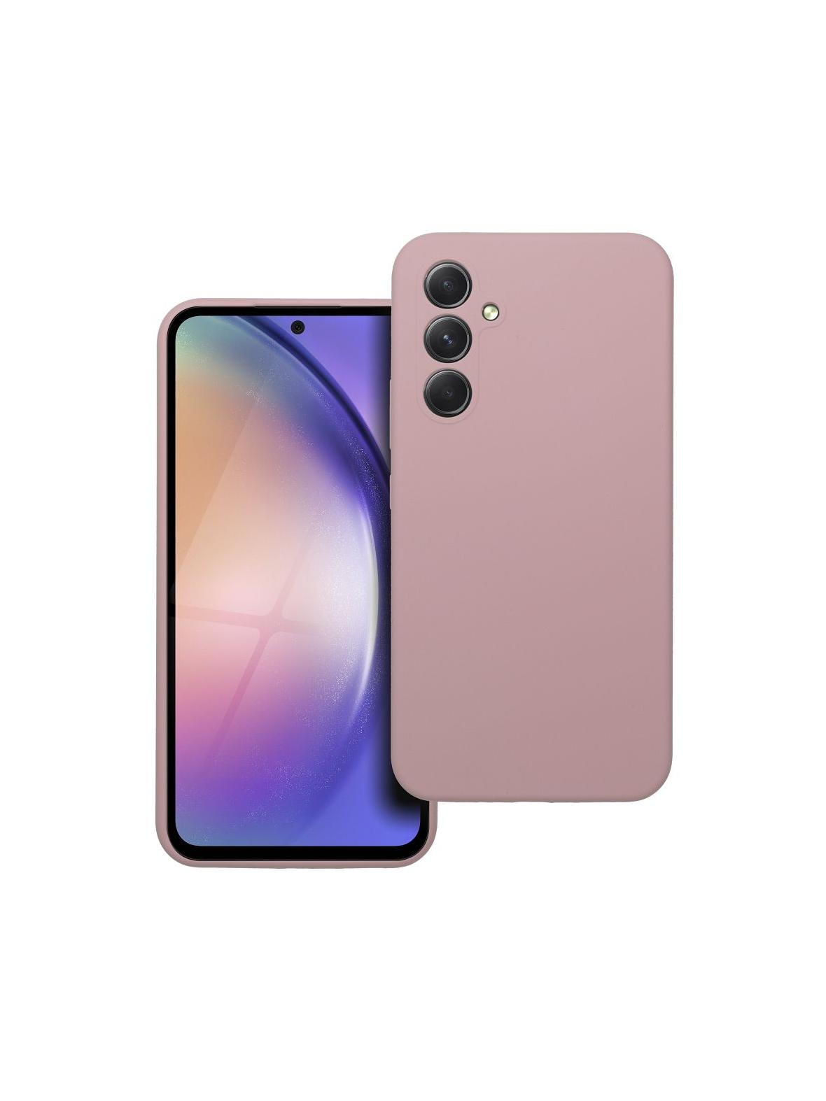 Futerał SILICONE 2mm do SAMSUNG A54 5G pudrowy róż