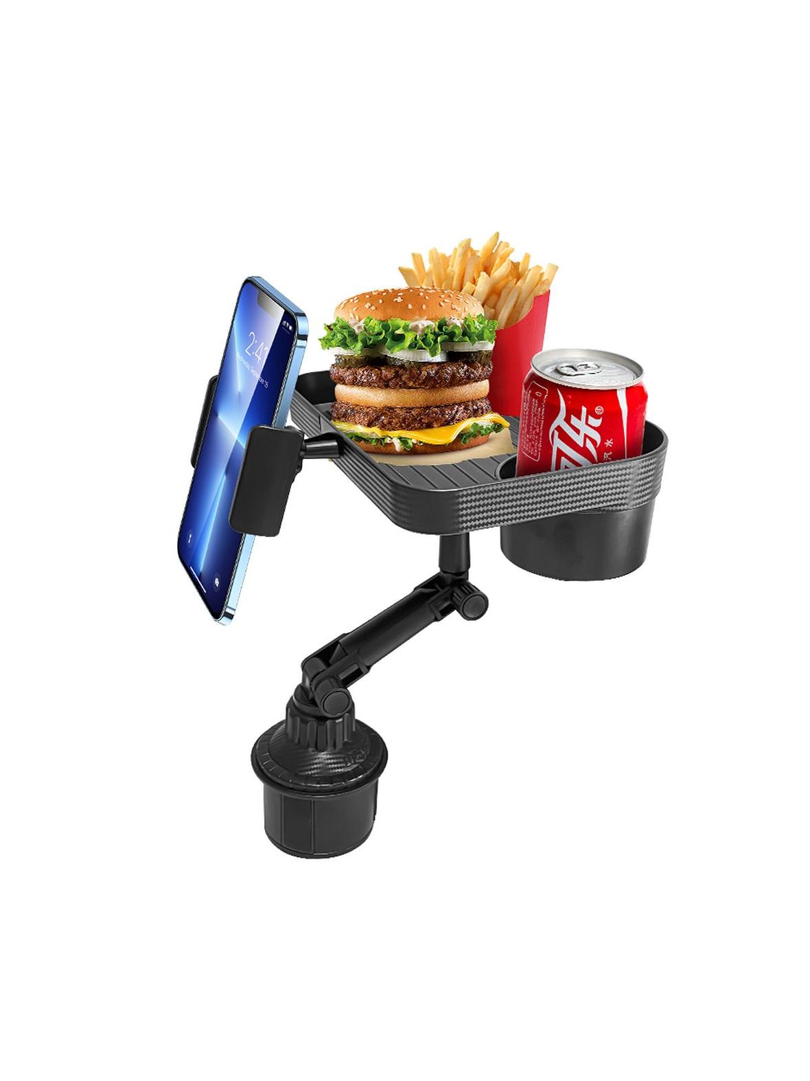 Stolik samochodowy z uchwytem na telefon CP12 czarny