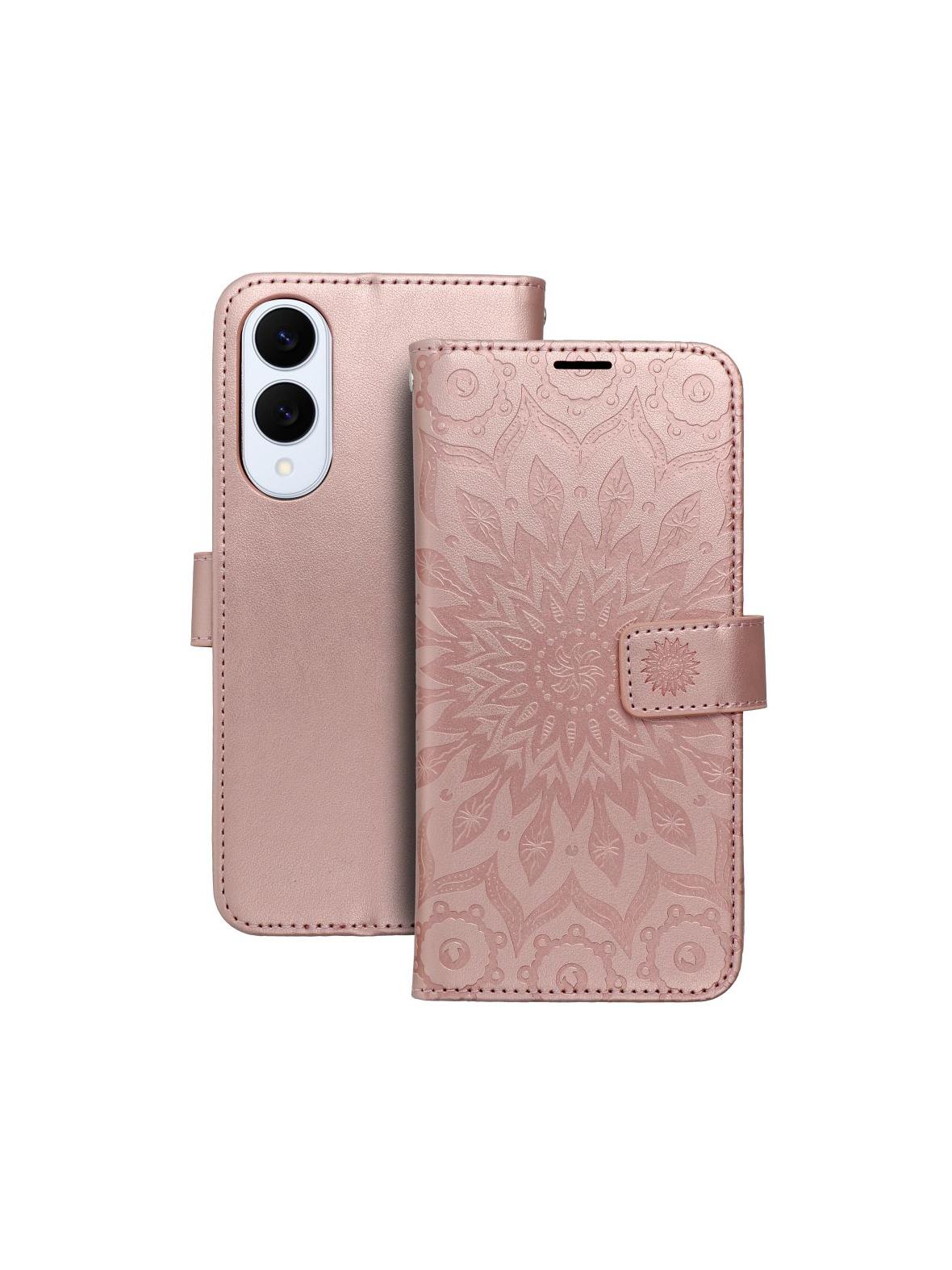 Kabura MEZZO Book do SAMSUNG S25 Edge mandala złoty róż