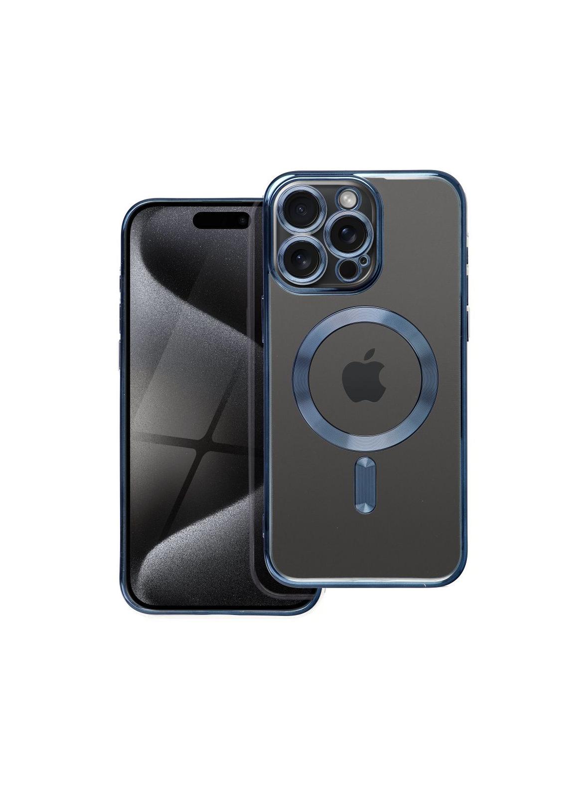 Futerał ELECTRO MAG COVER kompatybilny z MagSafe do IPHONE 15 Pro Max tytanowy niebieski