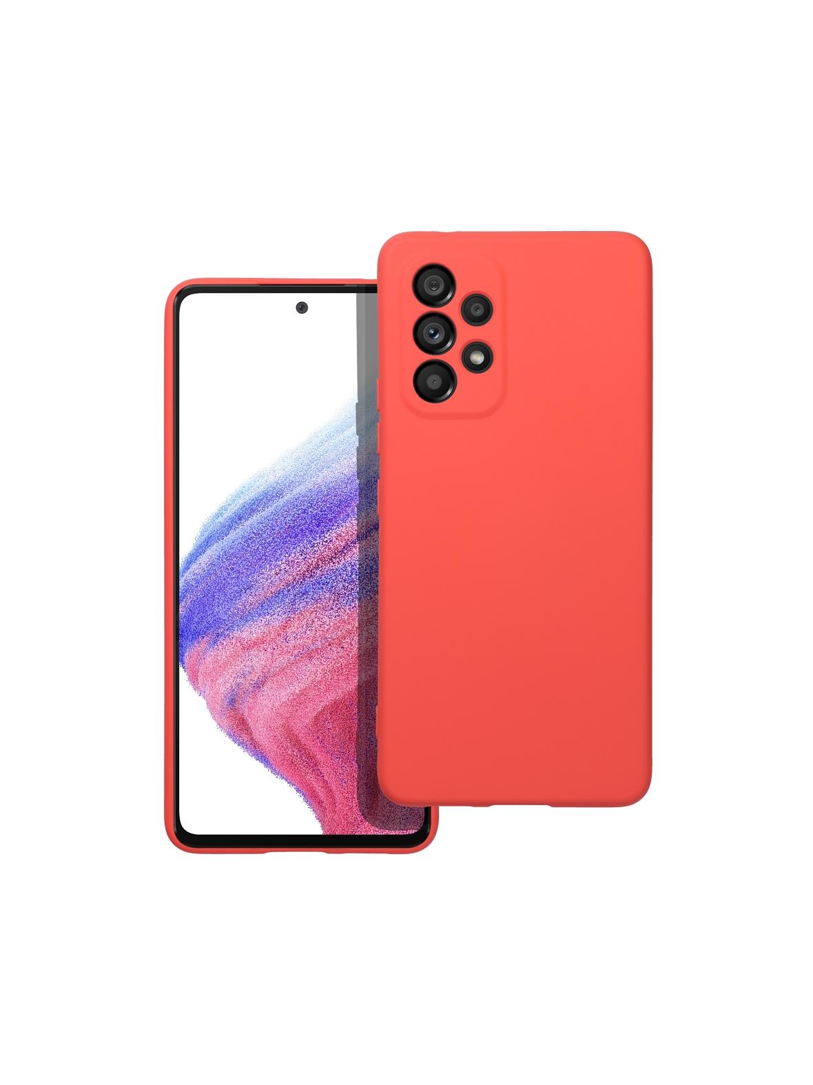 Futerał SILICONE do SAMSUNG A53 5G brzoskwiniowy