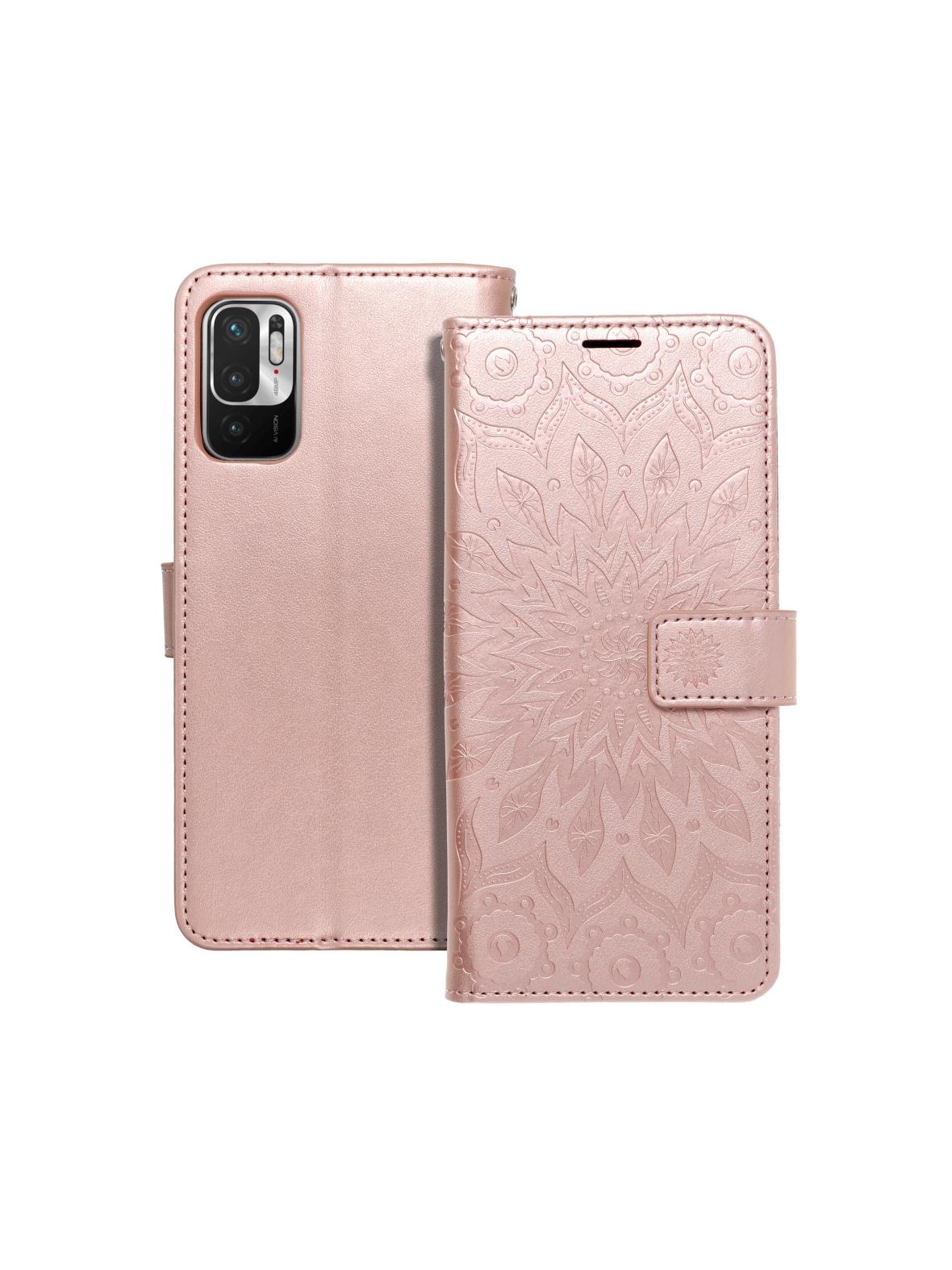 Kabura MEZZO Book do XIAOMI Redmi Note 10 5G / Poco M3 Pro / Poco M3 Pro 5G mandala złoty róż