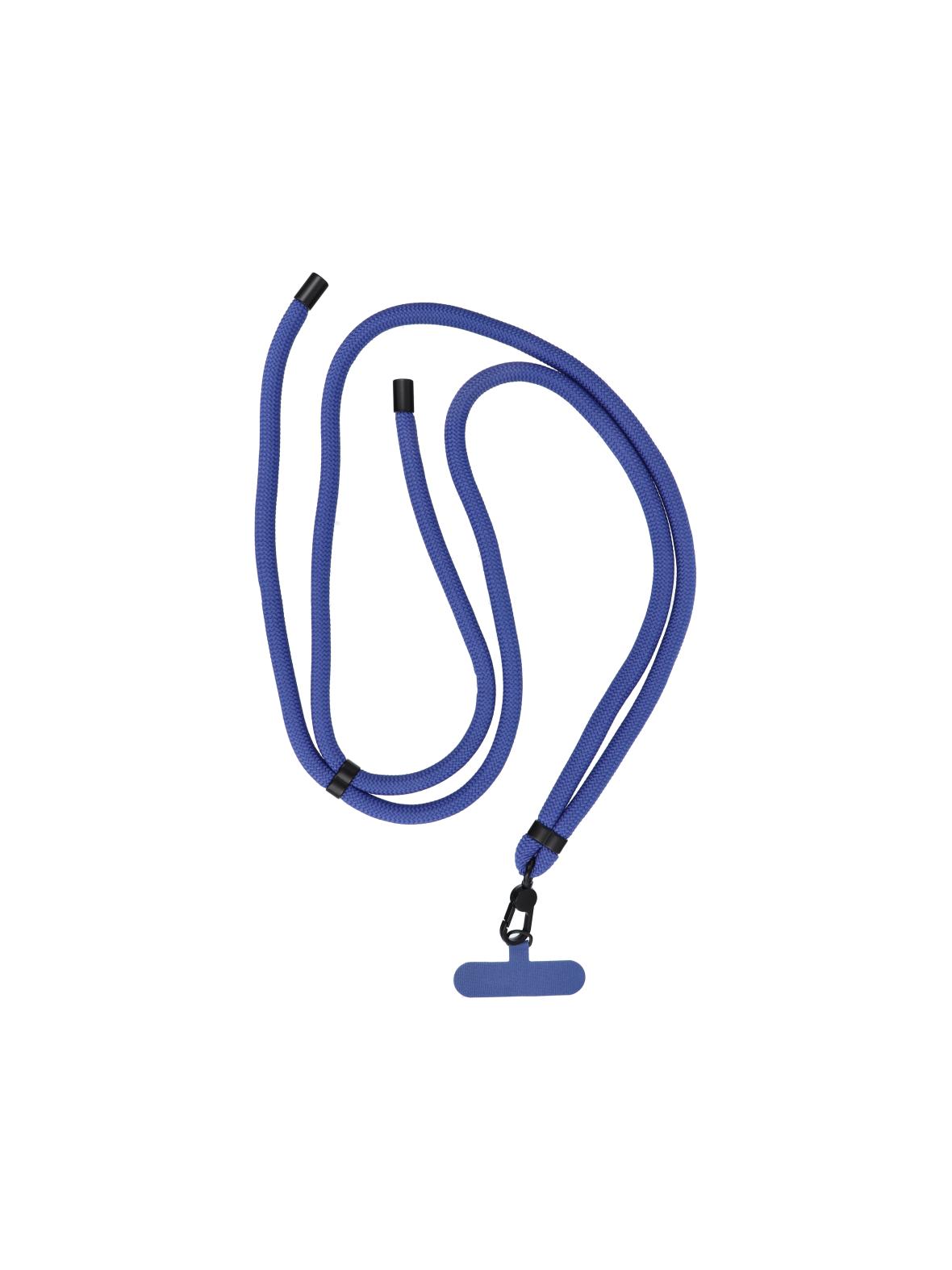 Smycz do telefonu, Zawieszka do telefonu - SWING (8mm) z regulacją długości / długość sznura 165cm (max 82,5cm w pętli) / na ramię lub szyję - granatowy