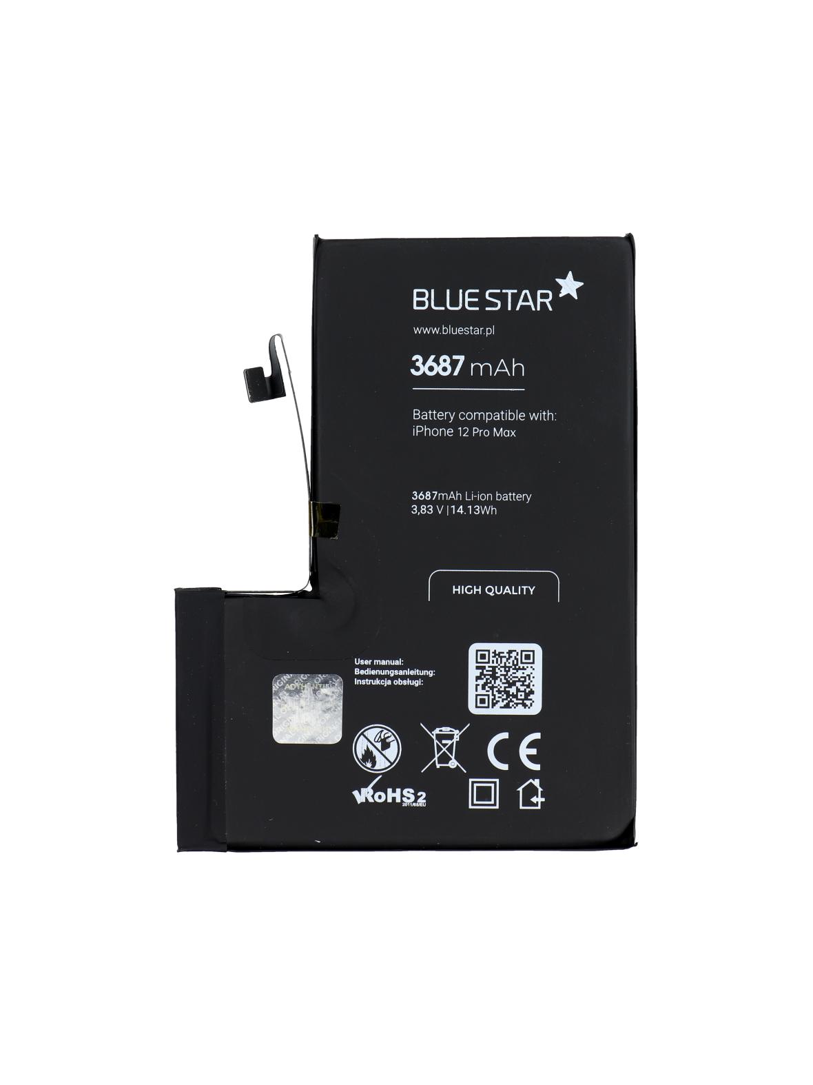 Bateria do iPhone 12 PRO MAX 3687 mAh Blue Star HQ