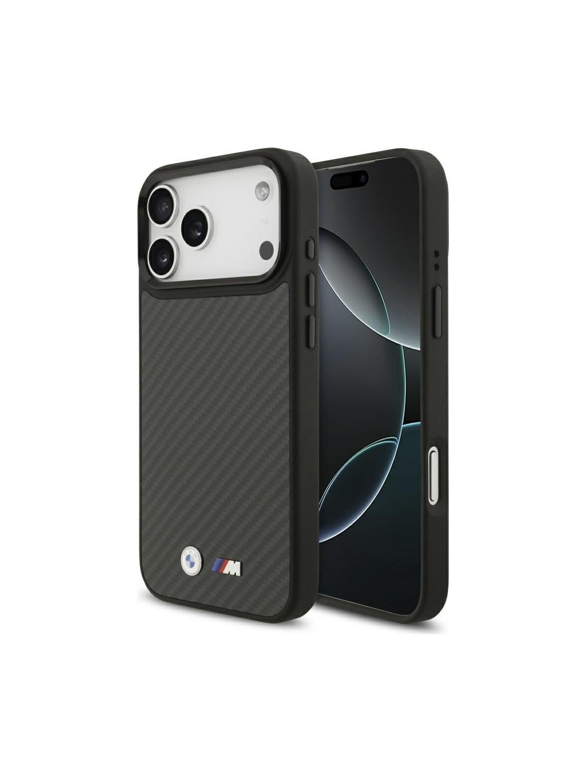 BMW futerał do IPHONE 17 Pro Max kompatybilny z MagSafe BMHMP17X24CFMMK (Kevlar Matt) black