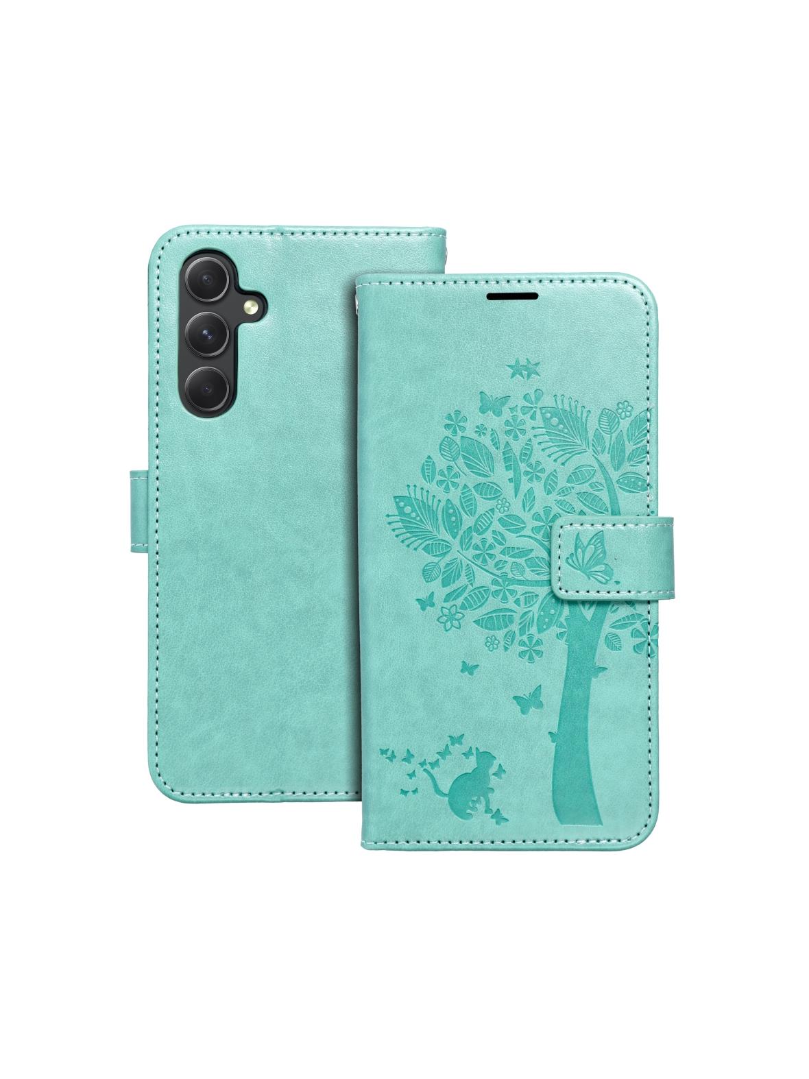 Kabura MEZZO Book do SAMSUNG A54 5G drzewo zielony