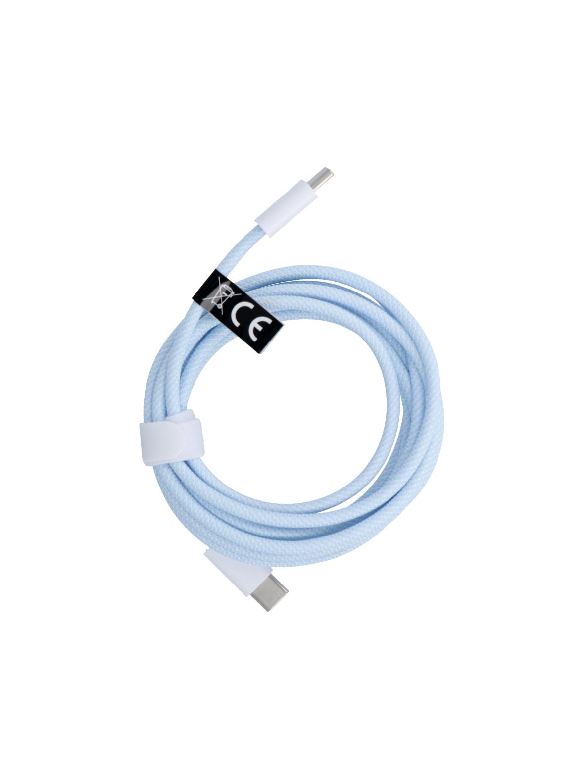 Kabel USB C do USB C PD QC3.0 3A 60W 2 m C263 niebieski