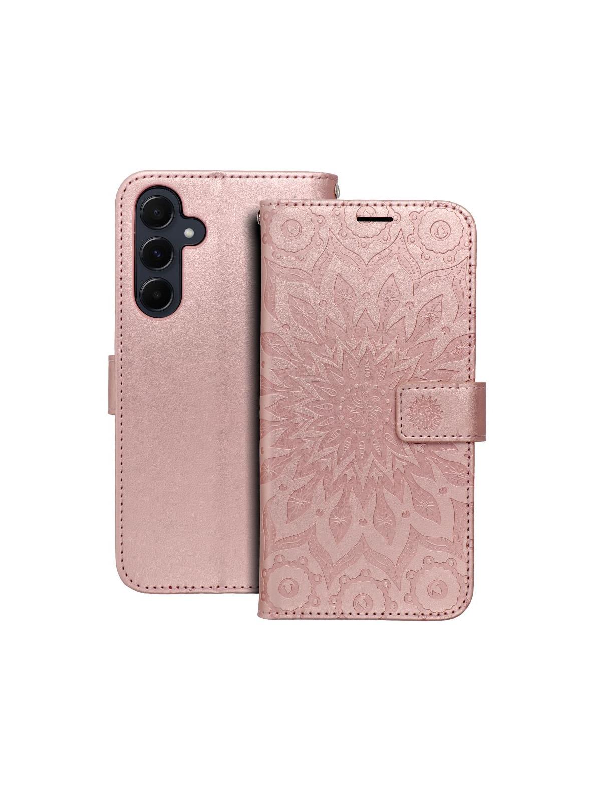 Kabura MEZZO Book do SAMSUNG A55 5G mandala złoty róż