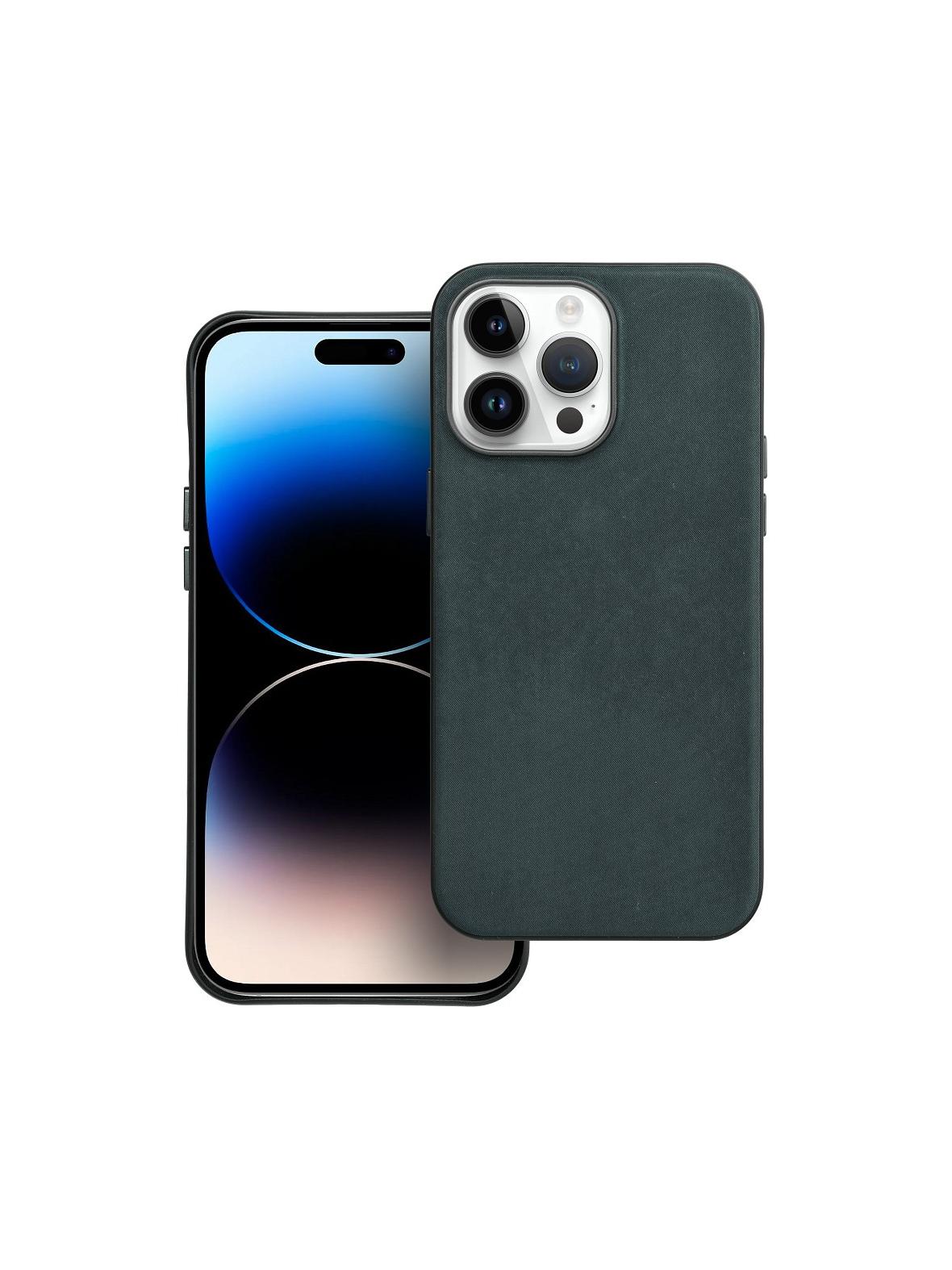 Futerał WOVEN MAG COVER kompatybilny z MagSafe do IPHONE 14 Pro Max zielony