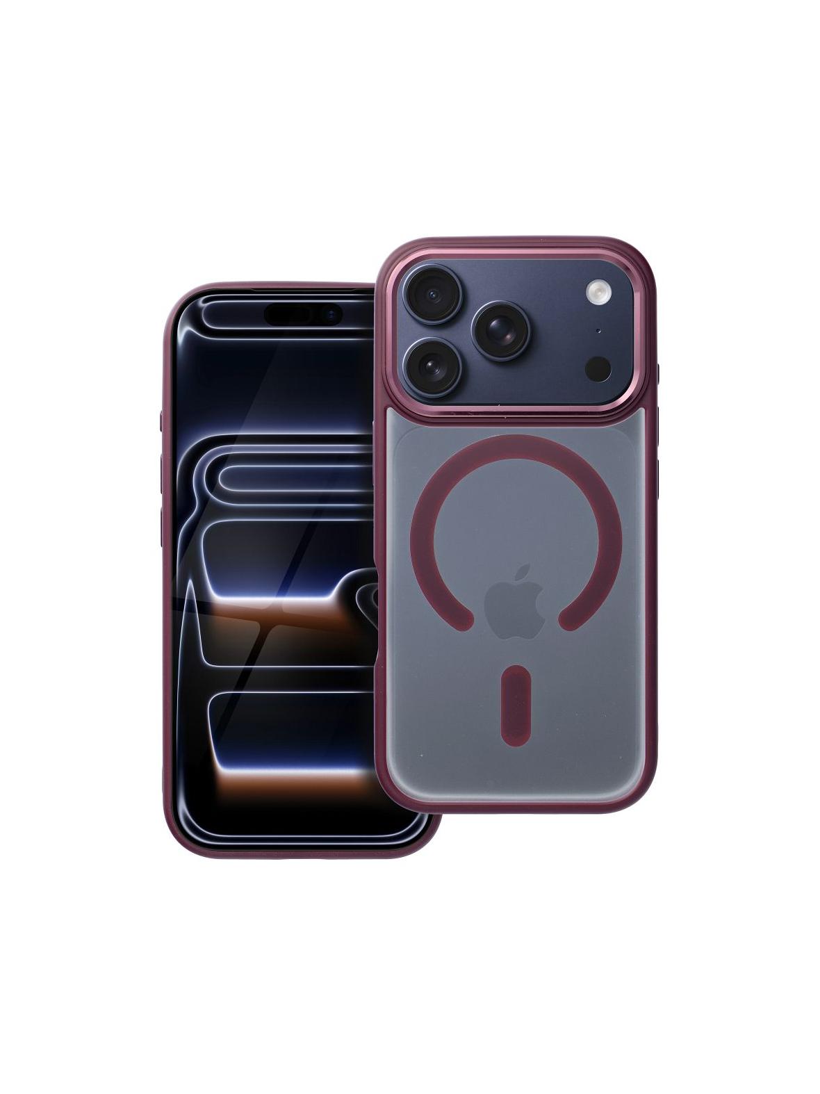 Futerał MATTE MAG COVER kompatybilny z MagSafe do IPHONE 17 Pro czerwony