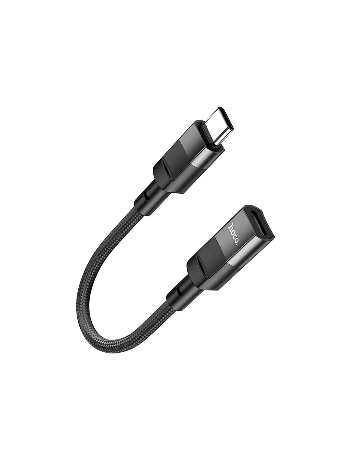 Adapter OTG USB C do Lightning Hoco 3A 0,1 m U107 czarny