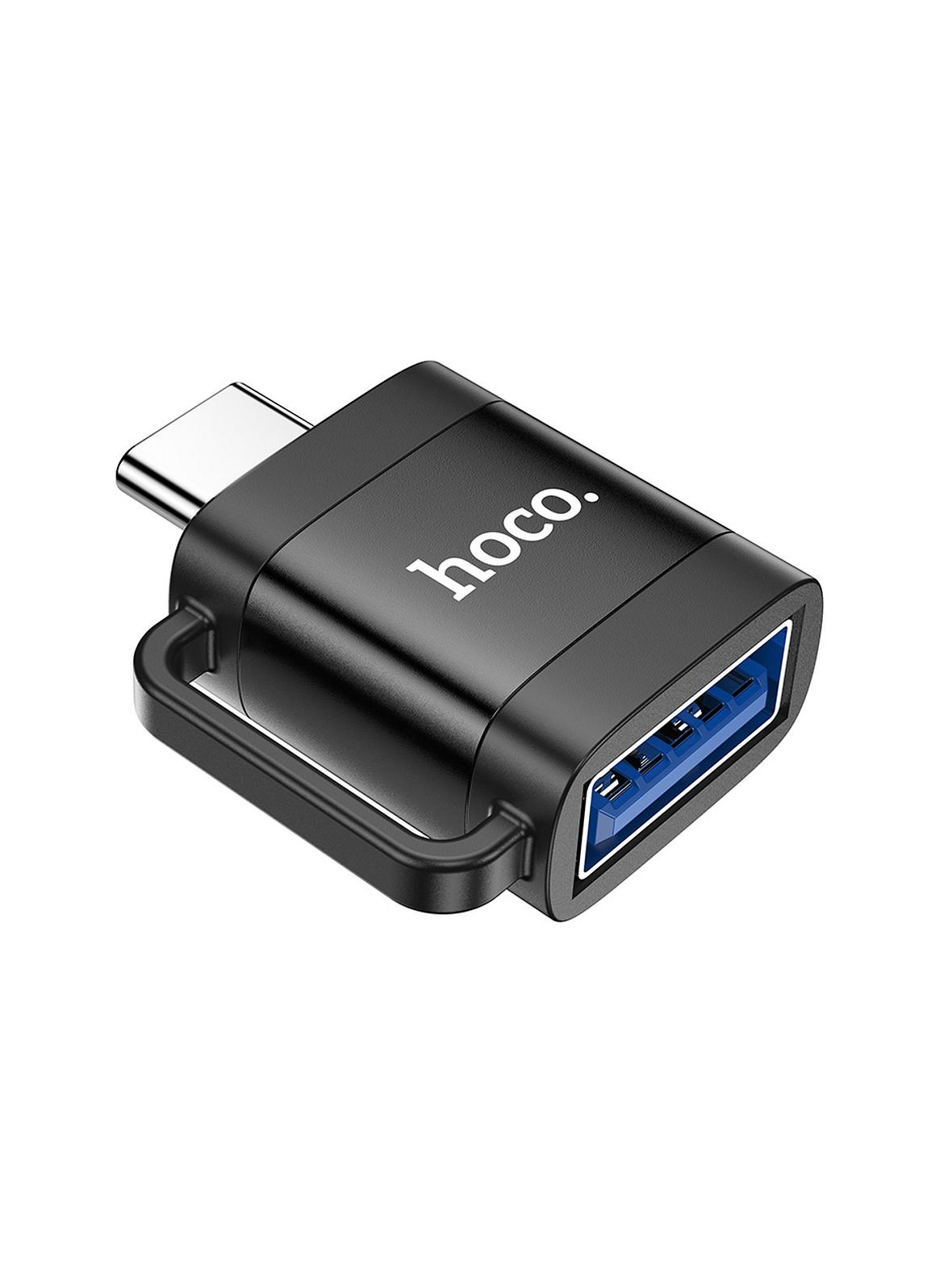 Adapter OTG USB C do USB A Hoco 3A UA31C czarny
