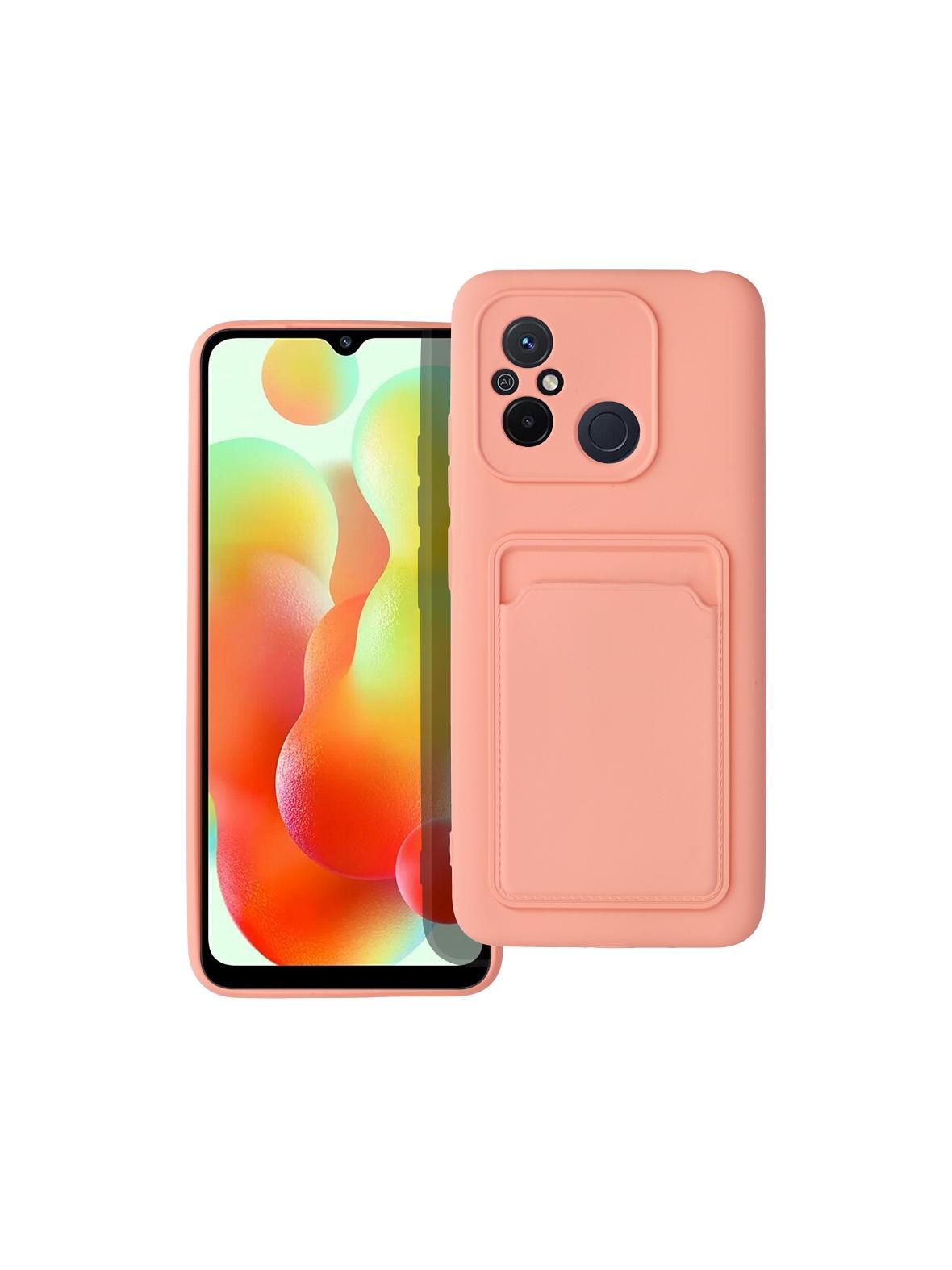 Futerał CARD CASE do XIAOMI Redmi 12C różowy