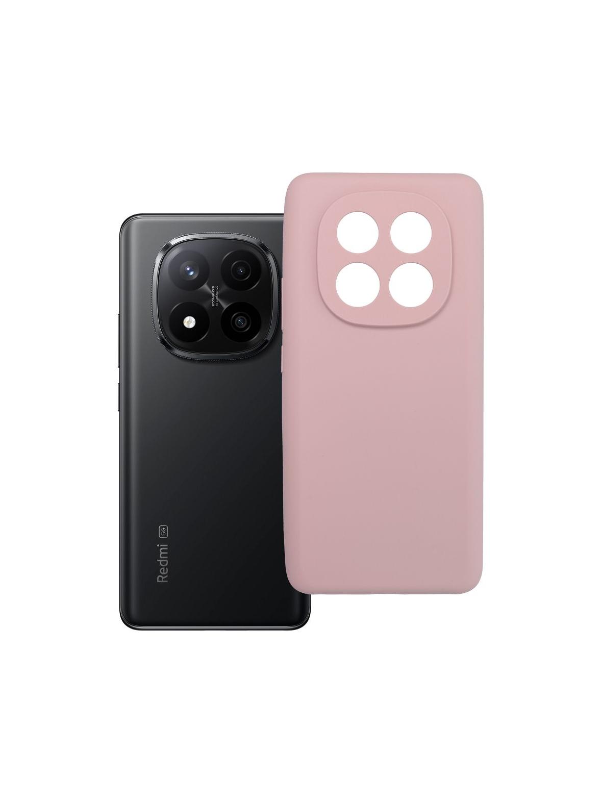 Futerał SILICONE 2mm do XIAOMI REDMI NOTE 14 Pro Plus 5G pudrowy róż