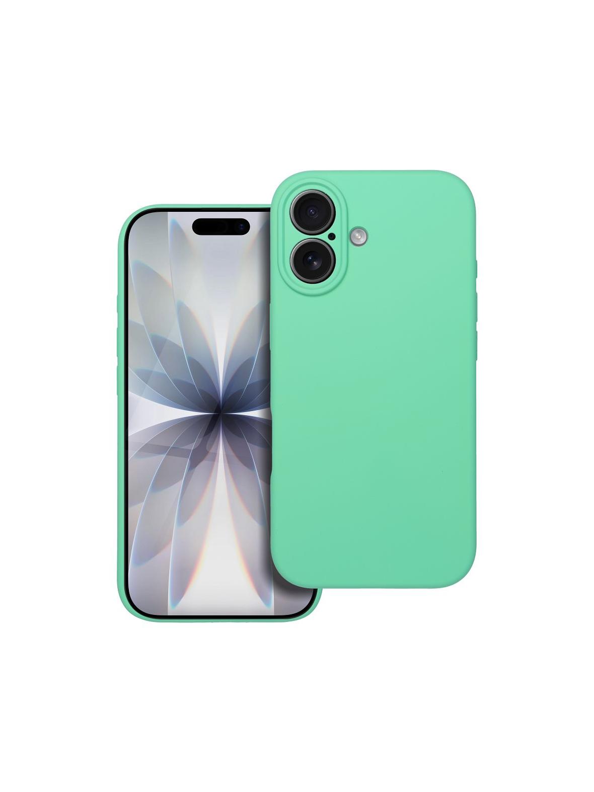 Futerał SILICONE 2mm do IPHONE 17 kompatybilny z MagSafe miętowy