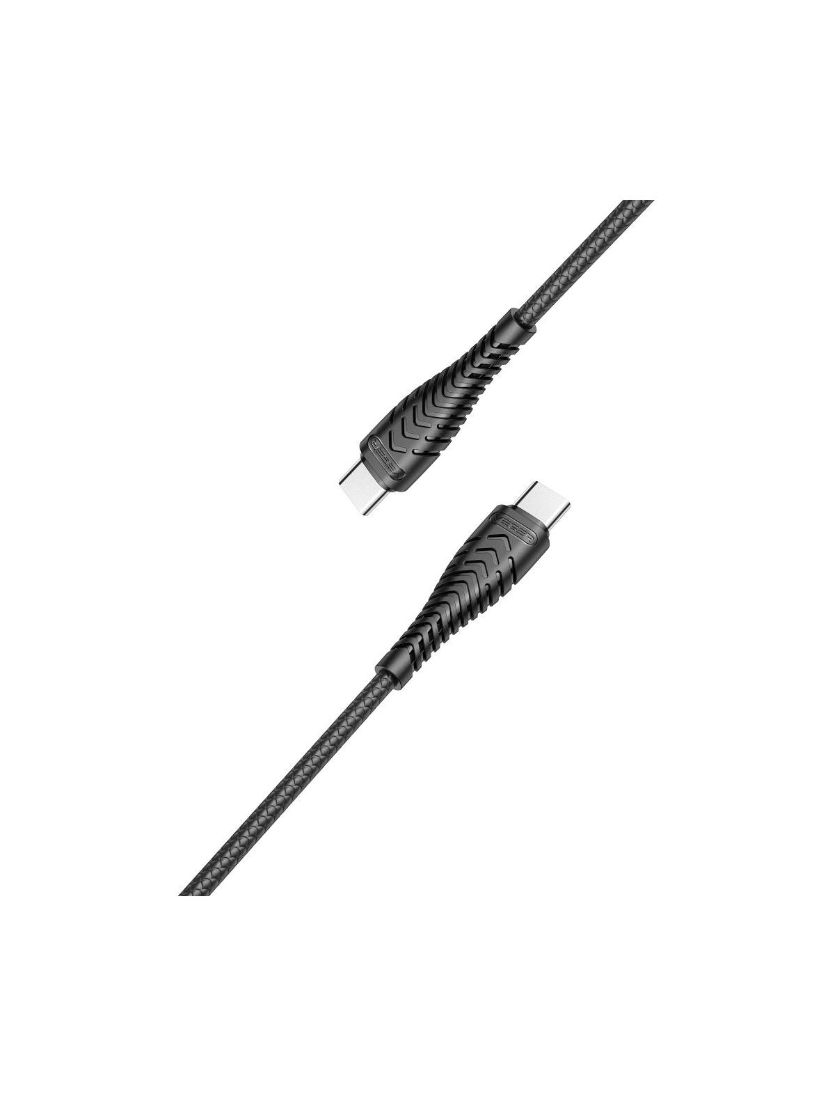 Kabel USB C do USB C VEGER PD 3A 60W 1,2 m V106 czarny