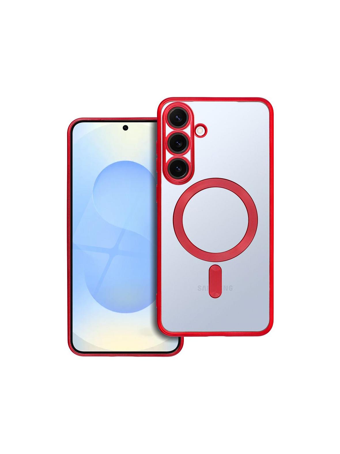 Futerał ELECTRO MAG COVER kompatybilny z MagSafe do SAMSUNG S25 Plus czerwony