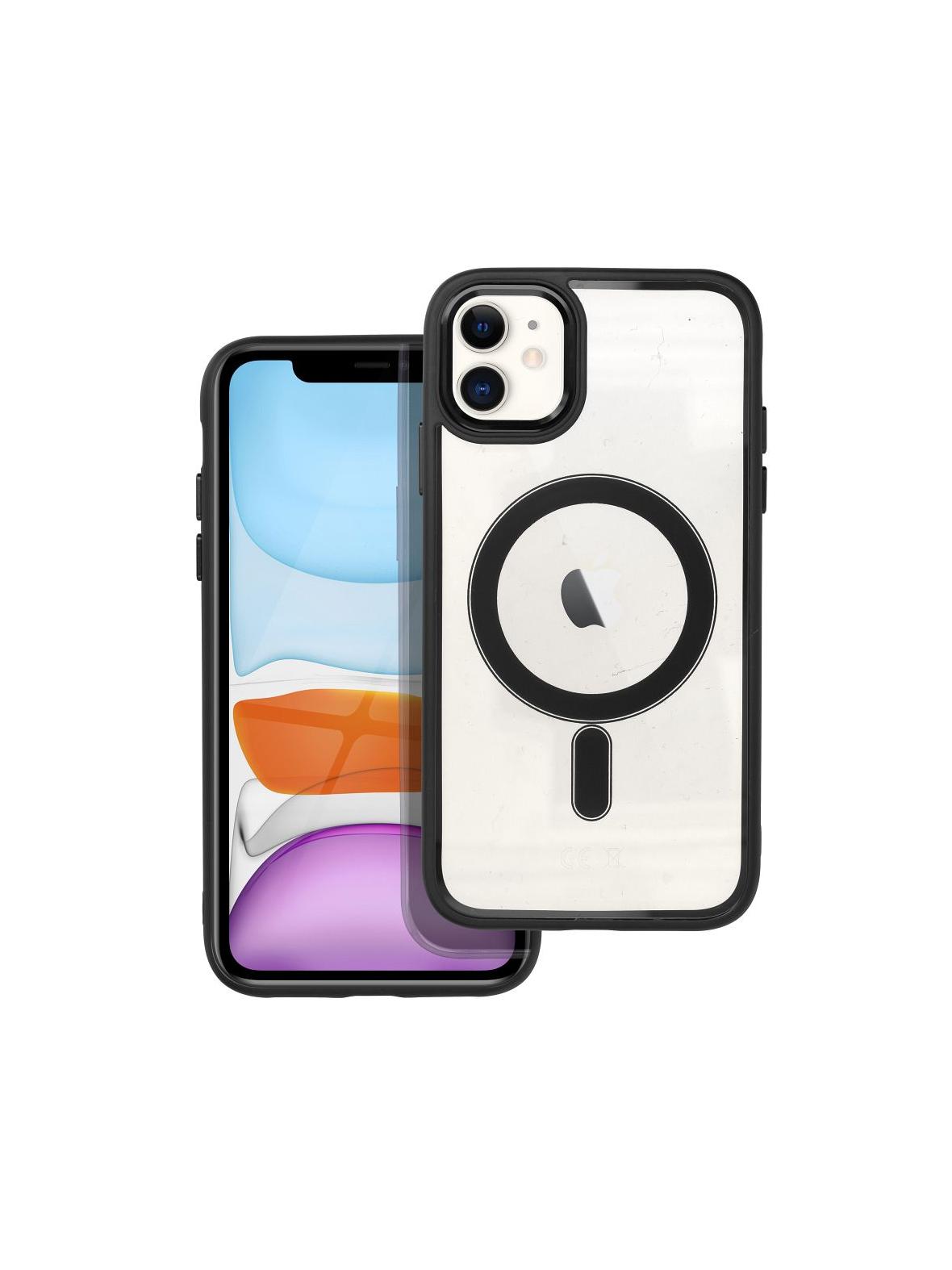 Futerał COLOR EDGE MAG COVER kompatybilny z MagSafe do IPHONE 11 czarny