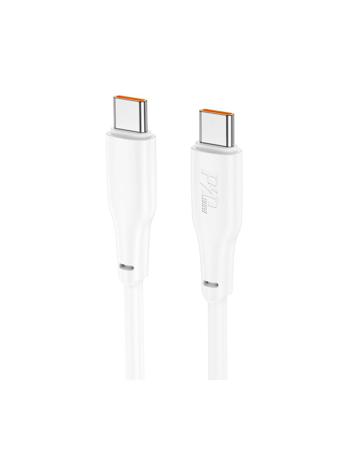 Kabel USB C do USB C Hoco 3A 100W 2 m X93 biały