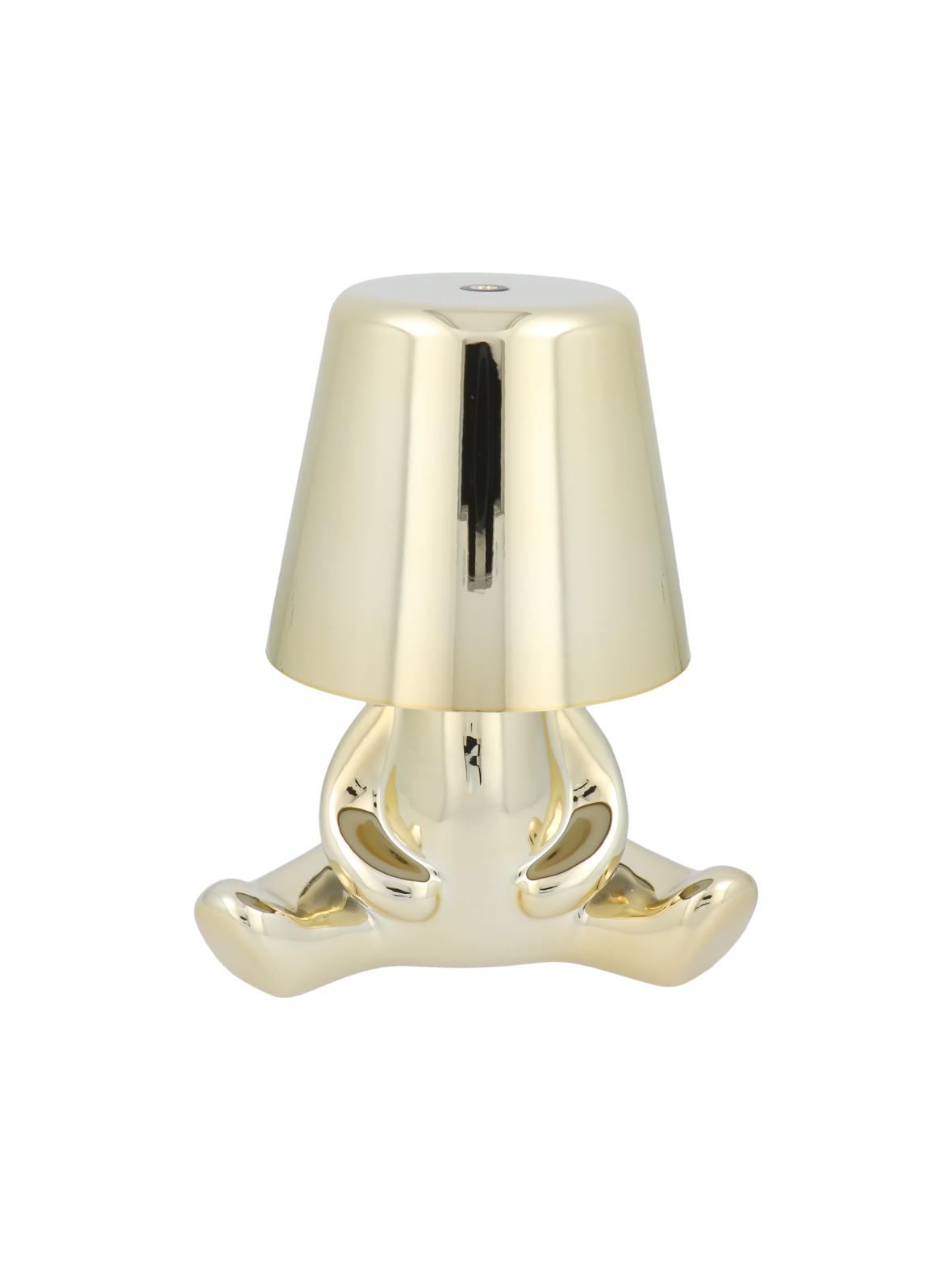 Lampka nocna GOLD MAN Art Deco siedzący (wzór 7) MLTL