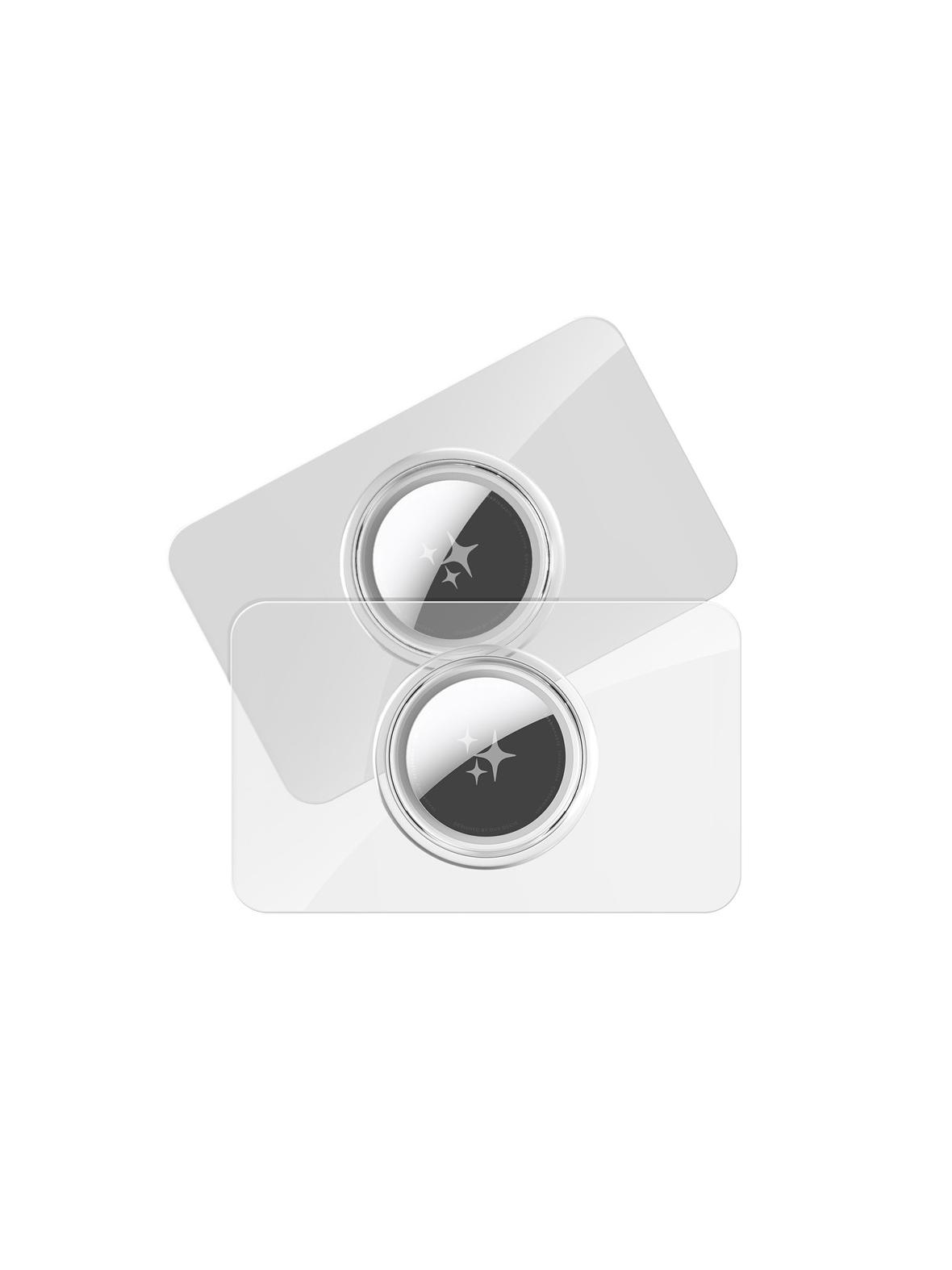 DUX DUCIS etui ochronne w kształcie karty do AirTag 2 szt transparentne + czarne