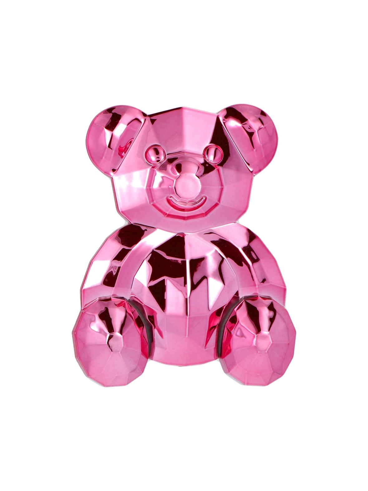 Stojak na telefon MIŚ - naklejany - różowy