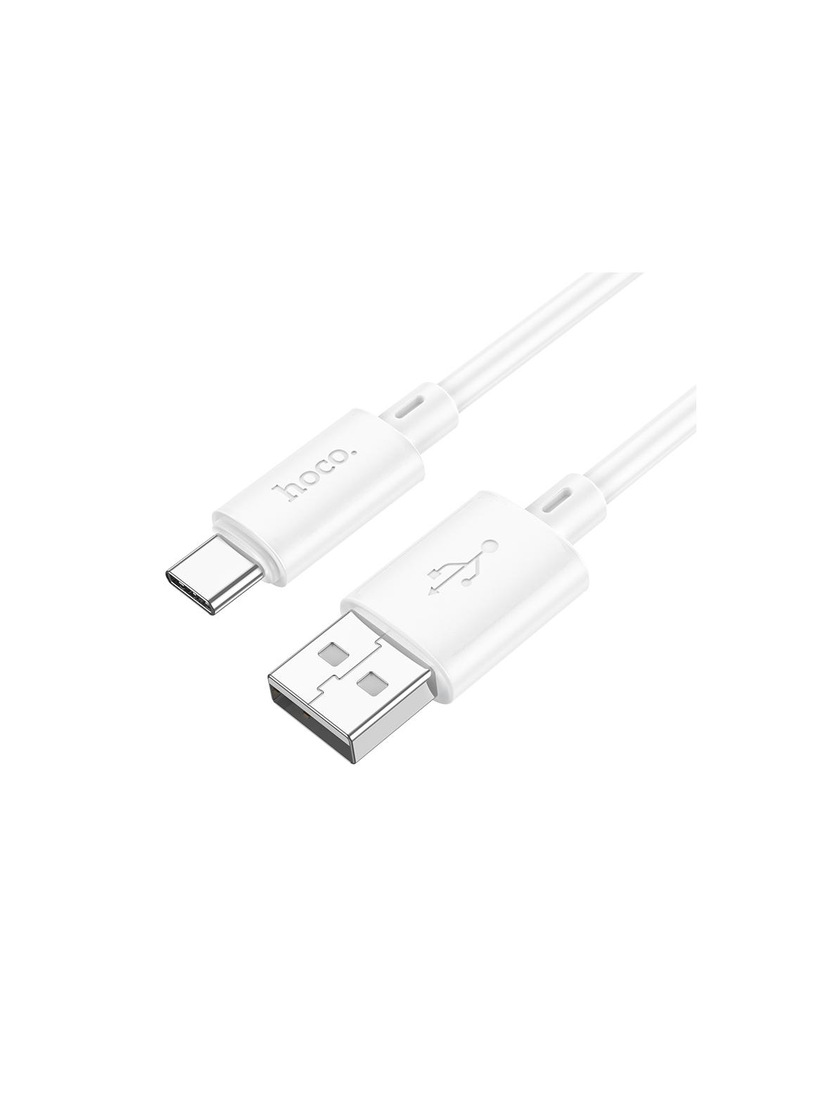 Kabel USB A do USB C Hoco 3A 2 m X88 biały