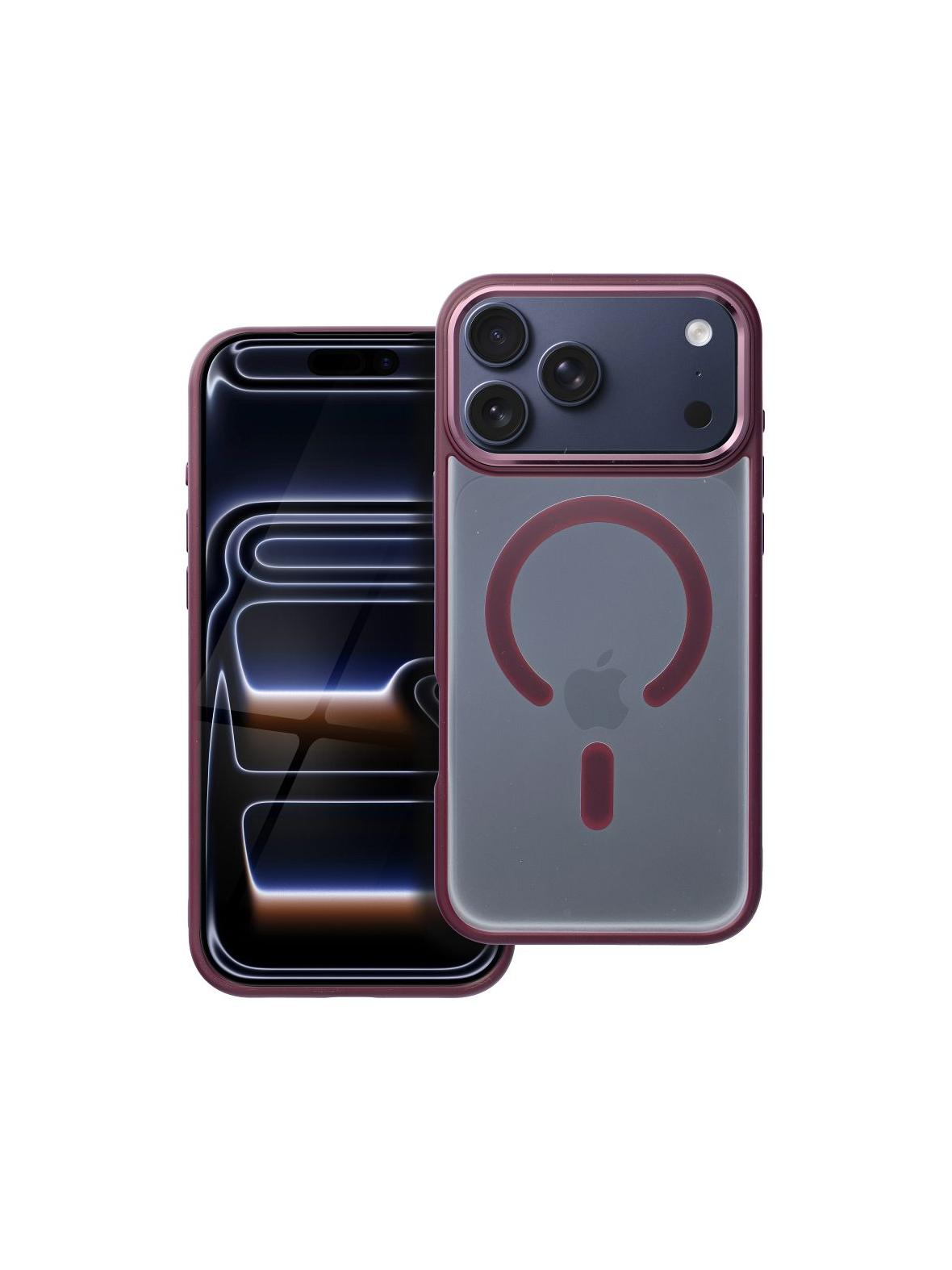 Futerał MATTE MAG COVER kompatybilny z MagSafe do IPHONE 17 Pro Max czerwony