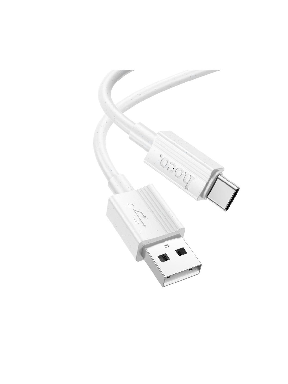 Kabel USB A do USB C Hoco 3A 1 m X107 biały