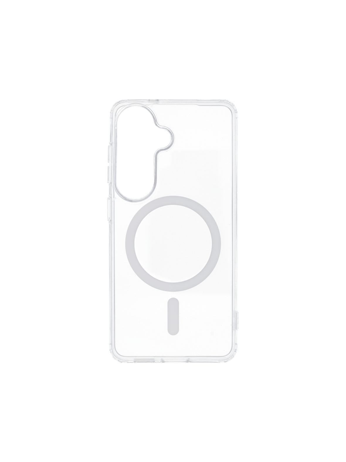 Etui na Samsung S26 Drop Glue Colorful Ring Mag Cover zgodny z MagSaf Etui na Samsung S26 białe