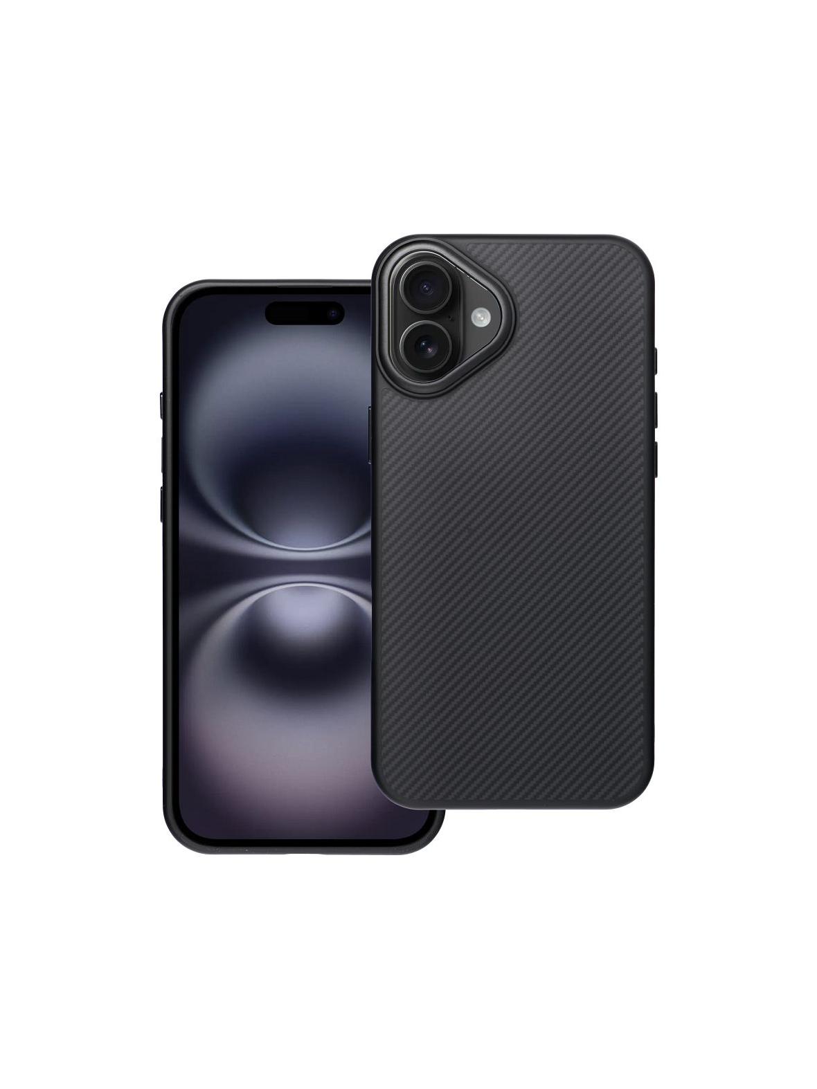 Etui na iPhone 16 PLUS Carbon Elite Mag Cover zgodny z MagSafe czarny